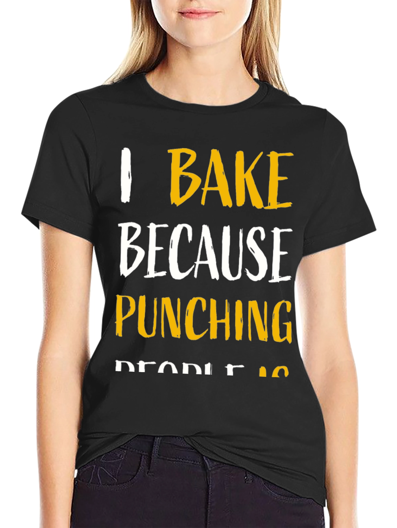 I Bake Because Punching People Is Frowned Upon T-Shirt