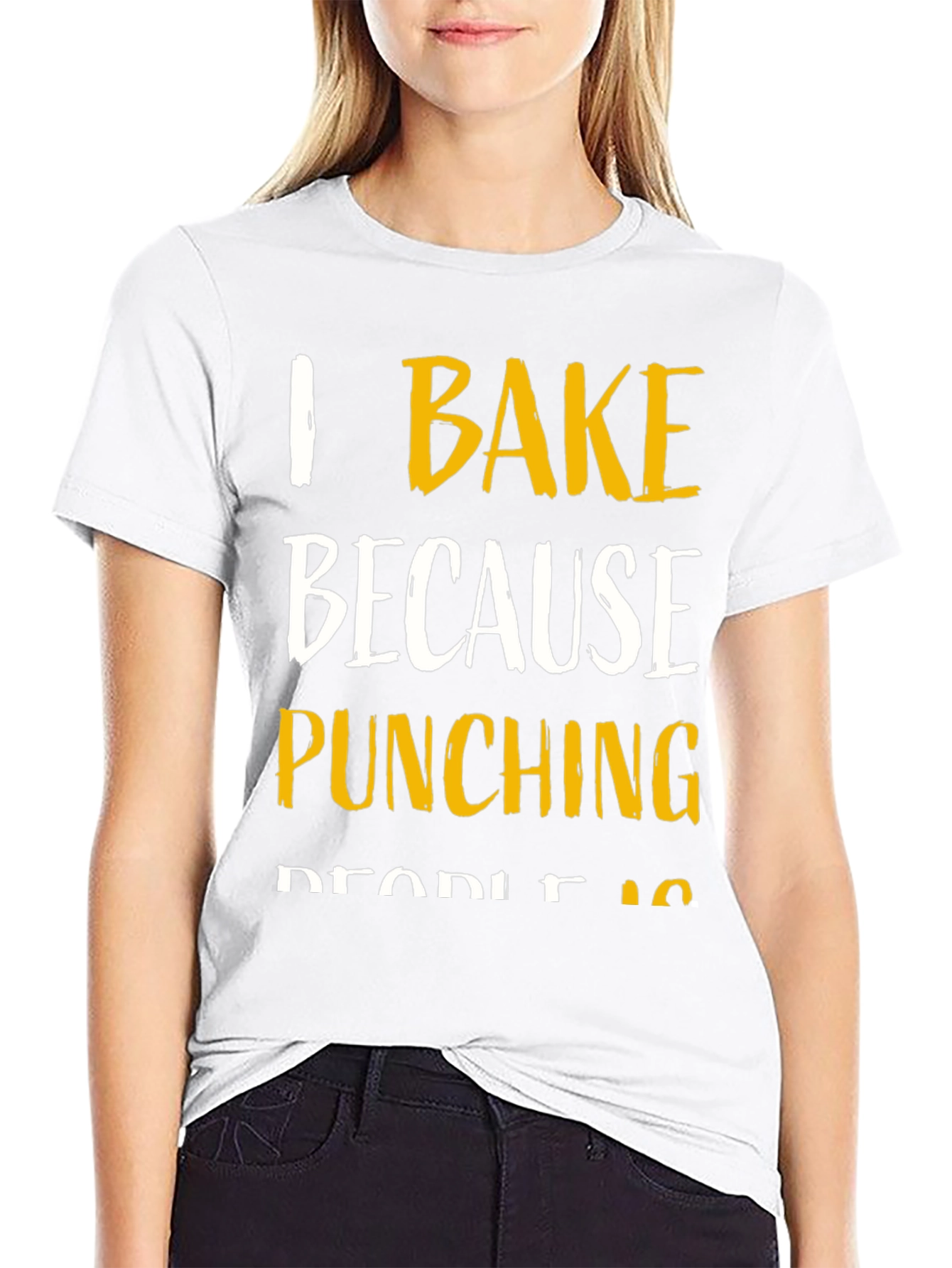 I Bake Because Punching People Is Frowned Upon T-Shirt