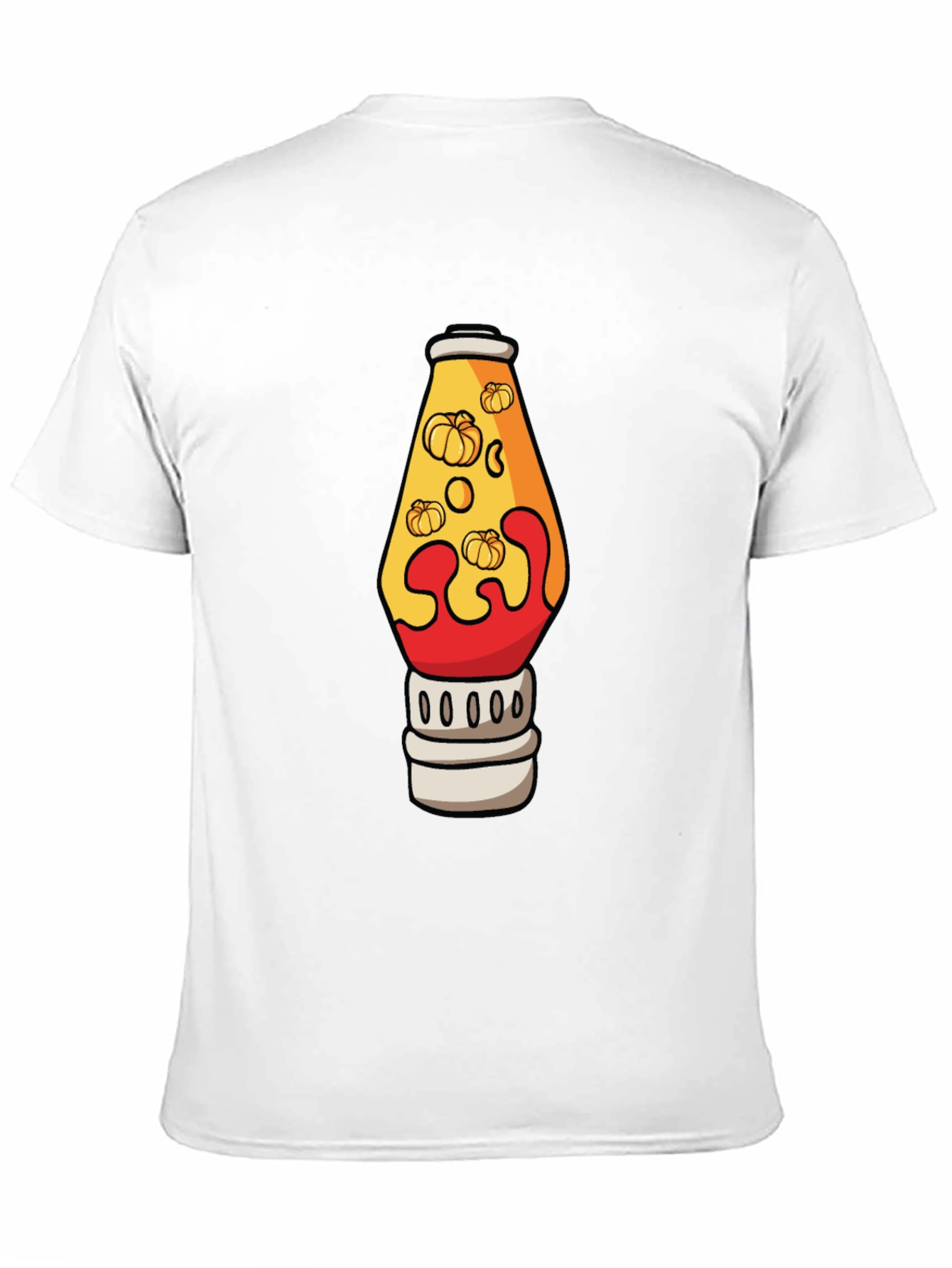Pumpkin Lava Lamp Black T-Shirt