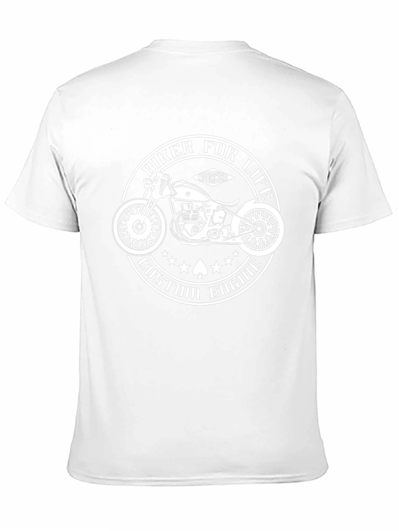 Biker for Life T-Shirt - Custom Engine Design
