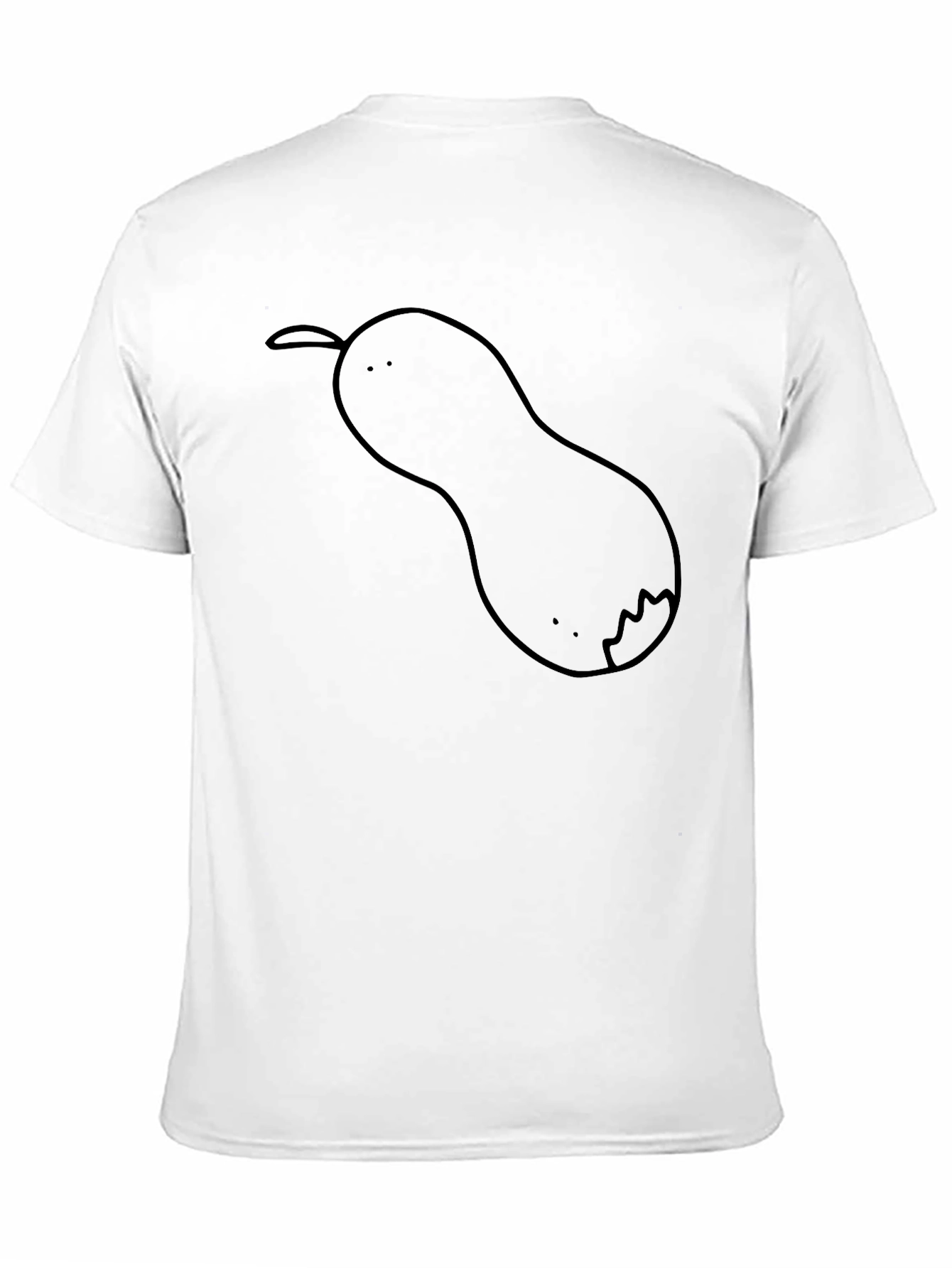 Black Cartoon Pear T-Shirt