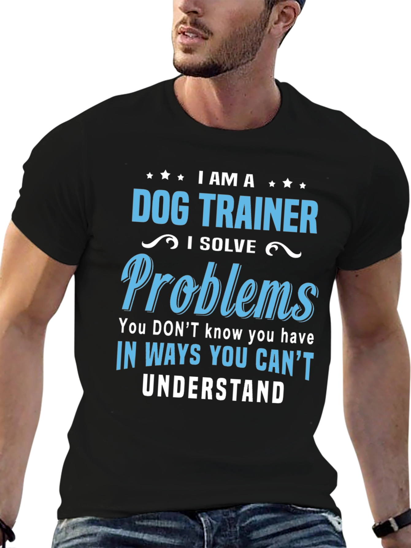 Dog Trainer T-Shirt: I Solve Problems Funny Tee