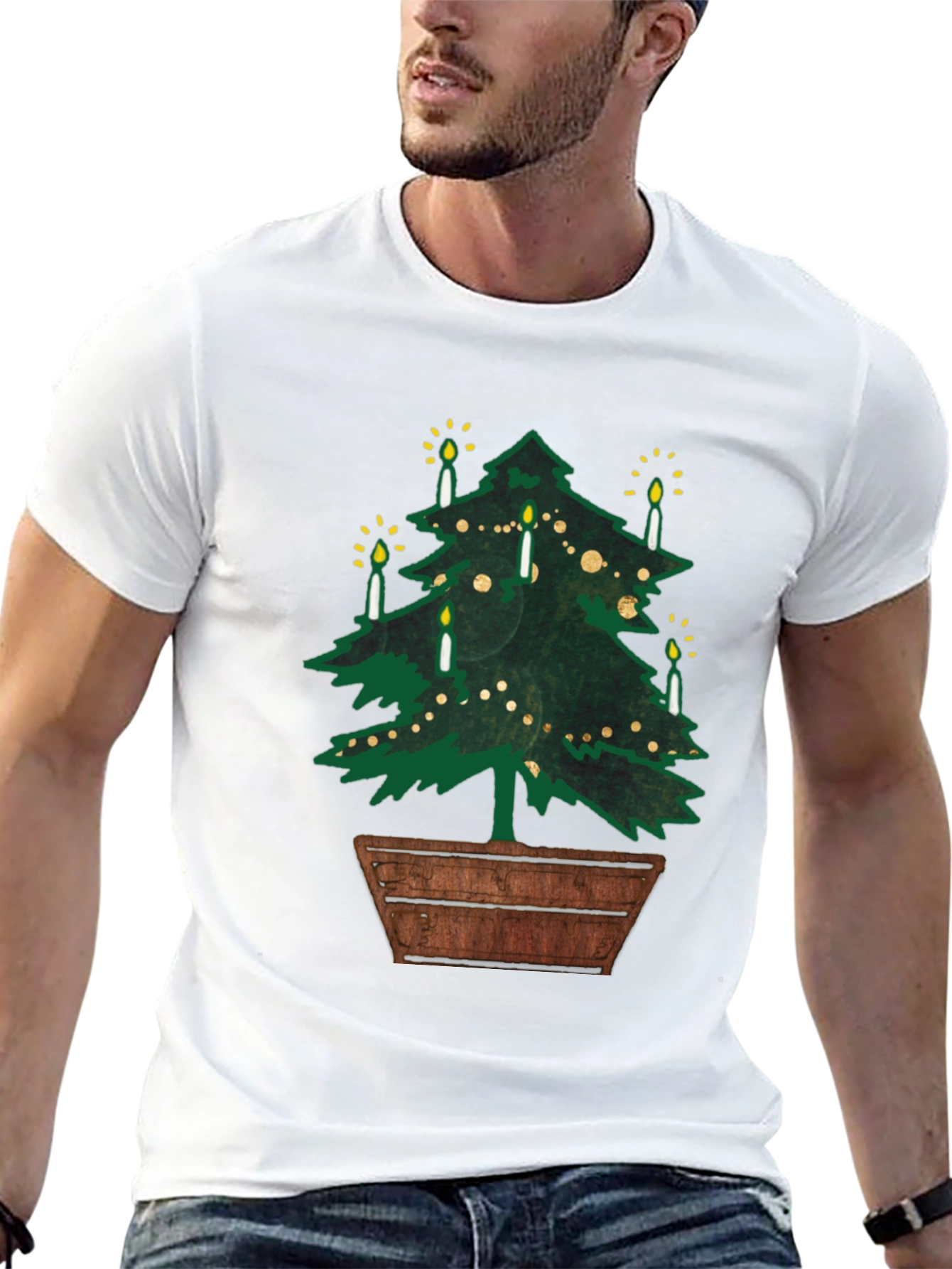 Christmas Tree T-Shirt with Candles