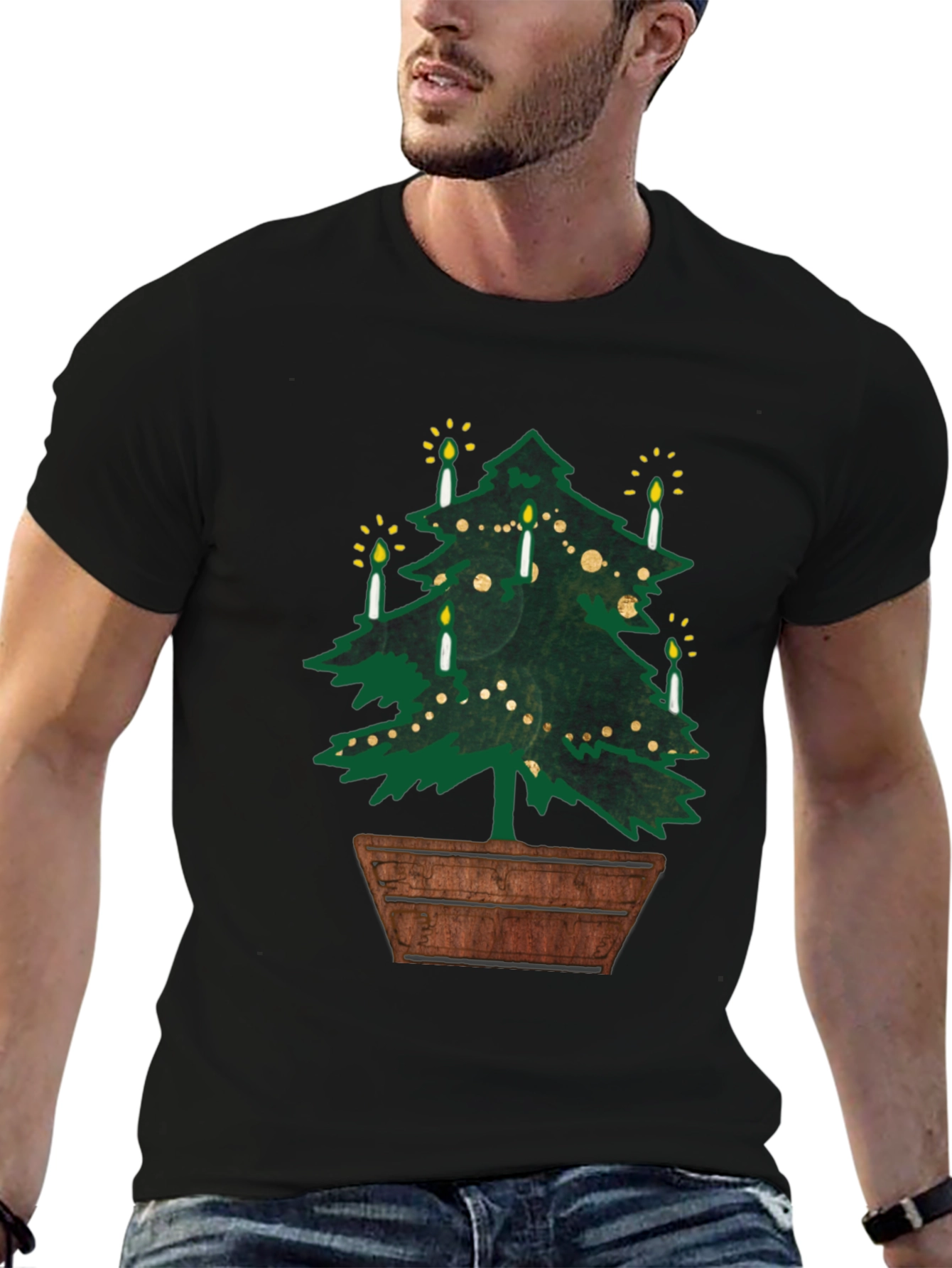Christmas Tree T-Shirt with Candles