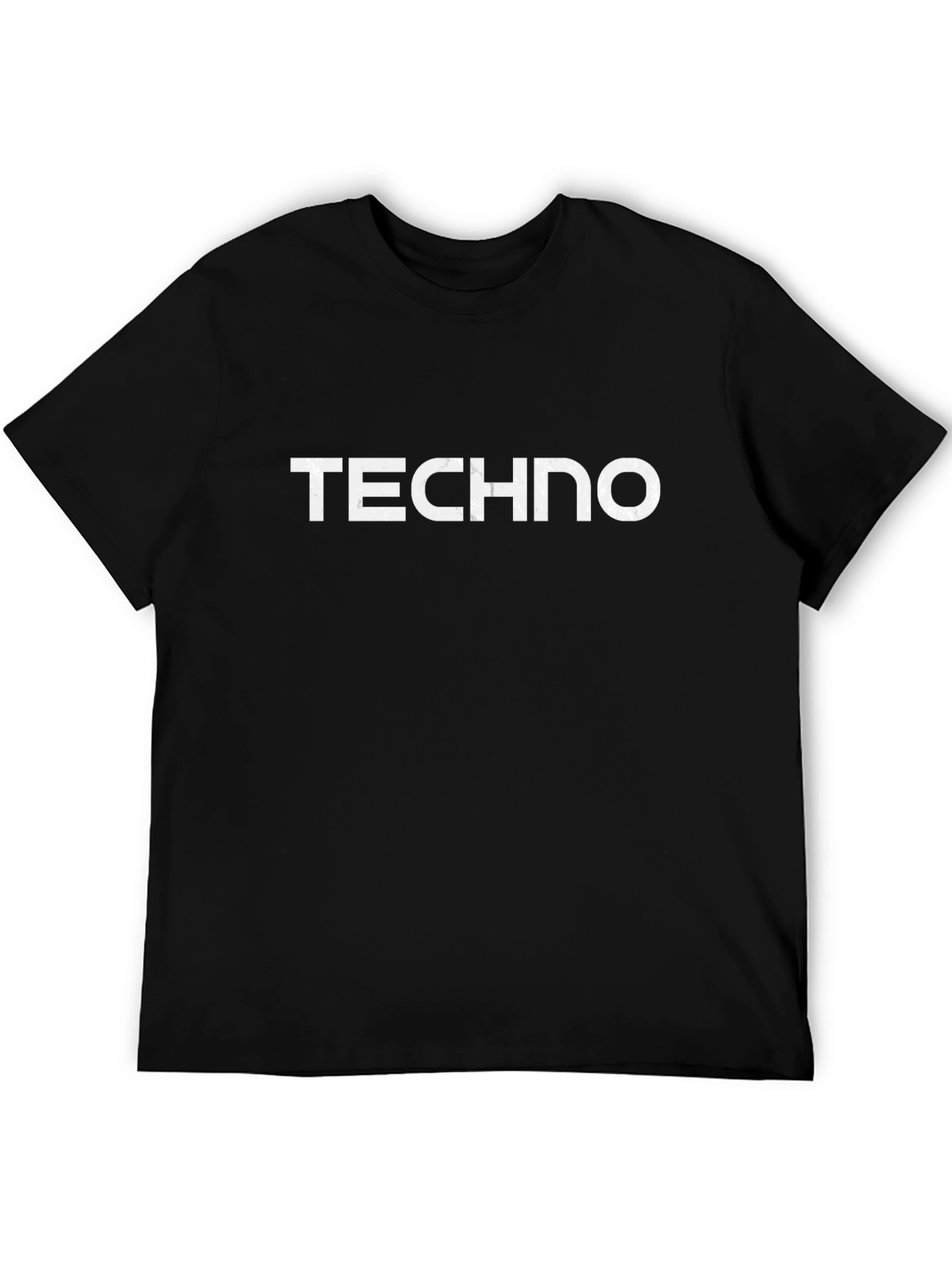 Techno Graphic Tee - Black Cotton