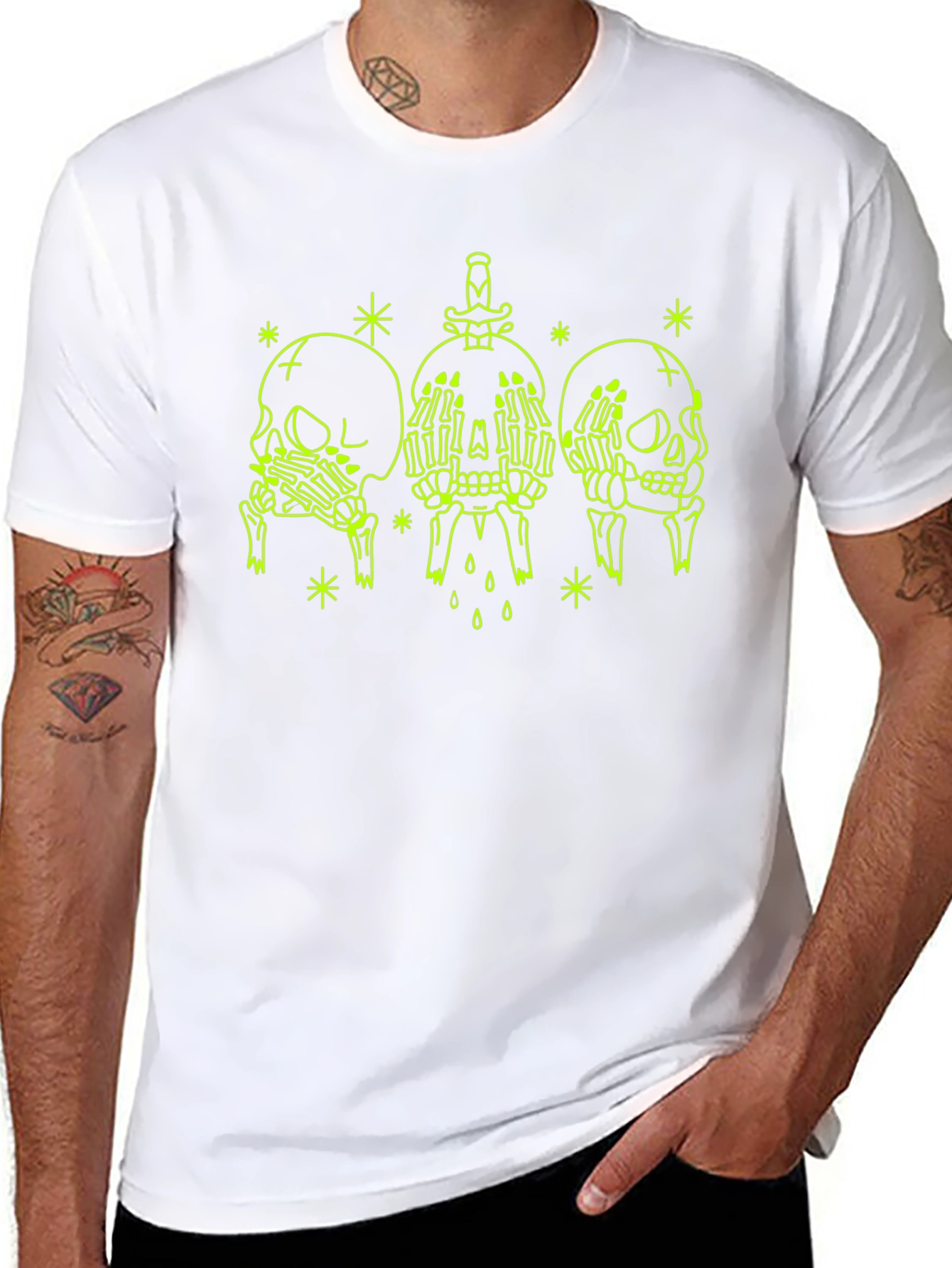 Skull Graphic Tee - See No Evil