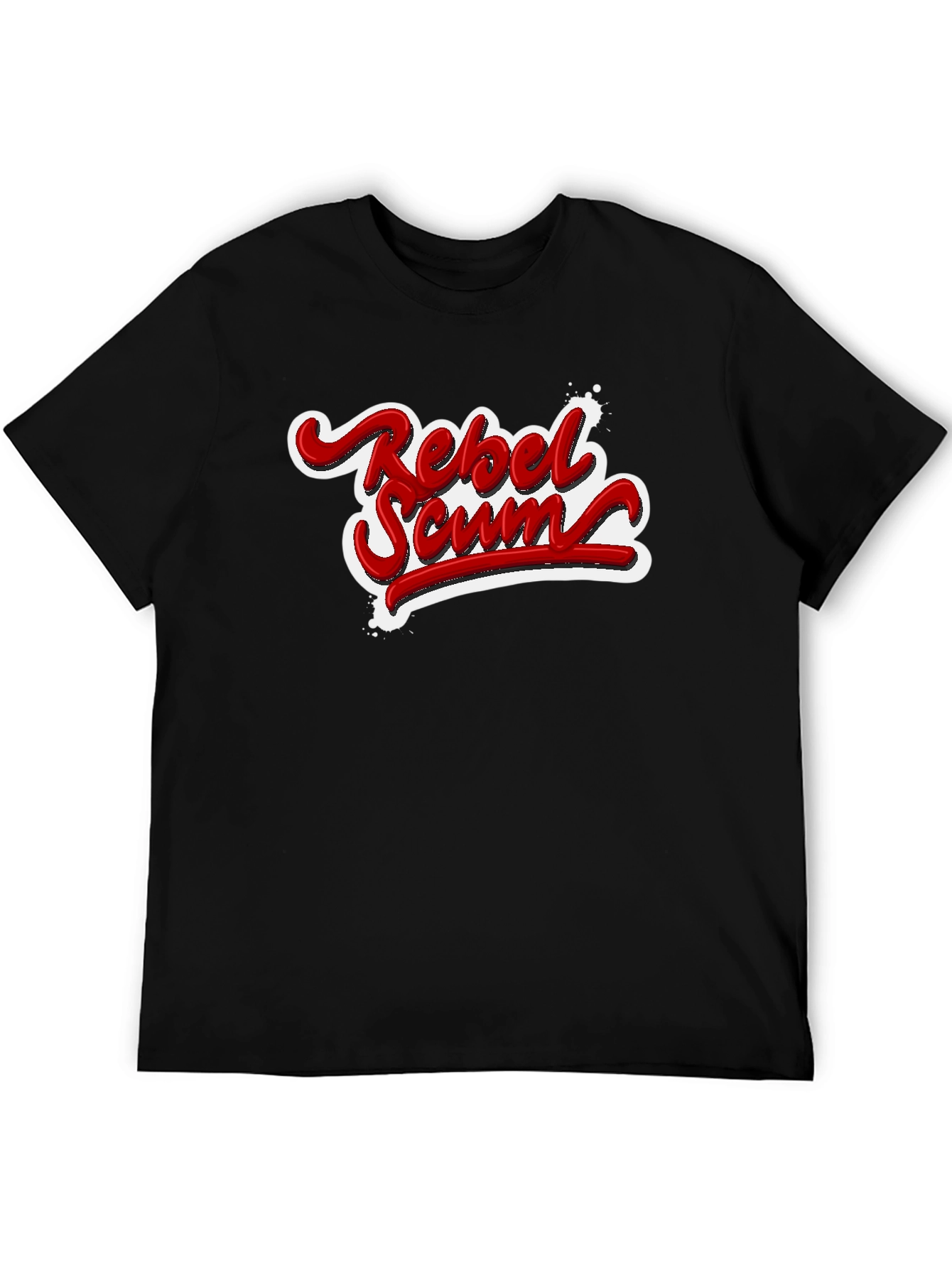 Rebel Scum Graphic T-Shirt - Bold Red Text