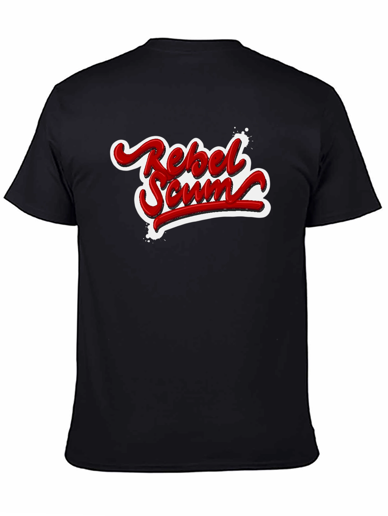 Rebel Scum Graphic T-Shirt - Bold Red Text