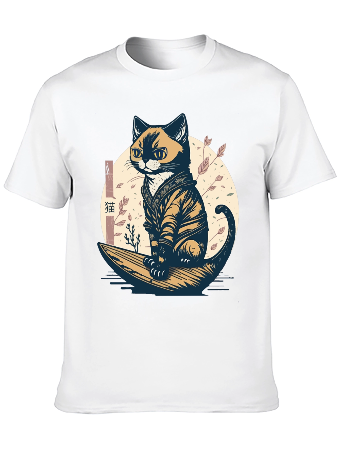 Samurai Cat Graphic Tee - Unique Style