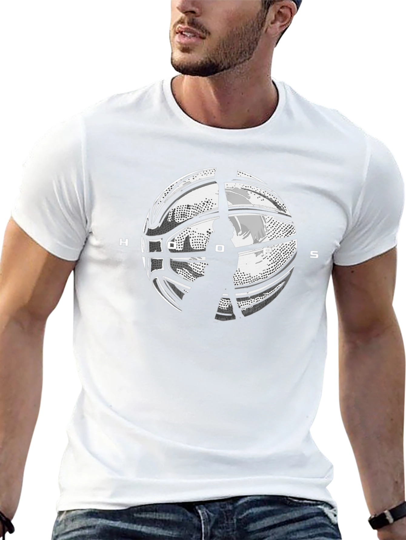 HOOS Basketball Graphic Tee - Black