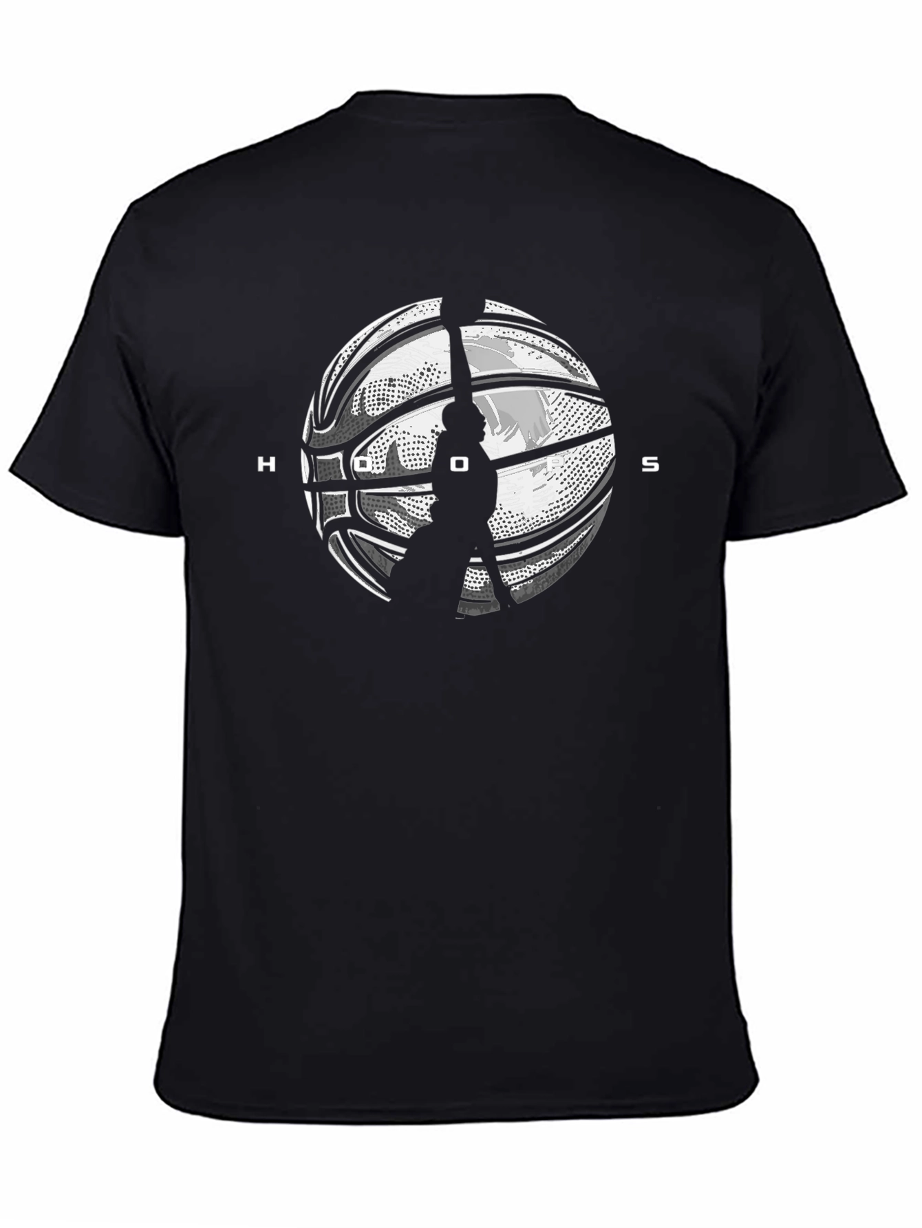 HOOS Basketball Graphic Tee - Black
