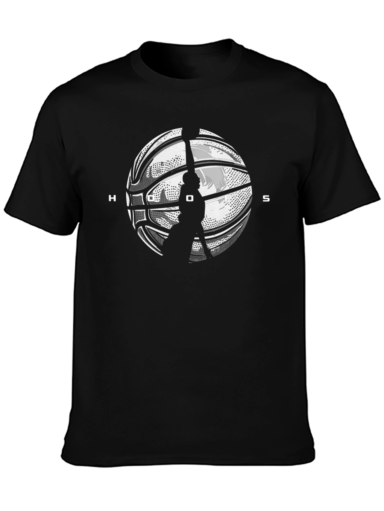 HOOS Basketball Graphic Tee - Black