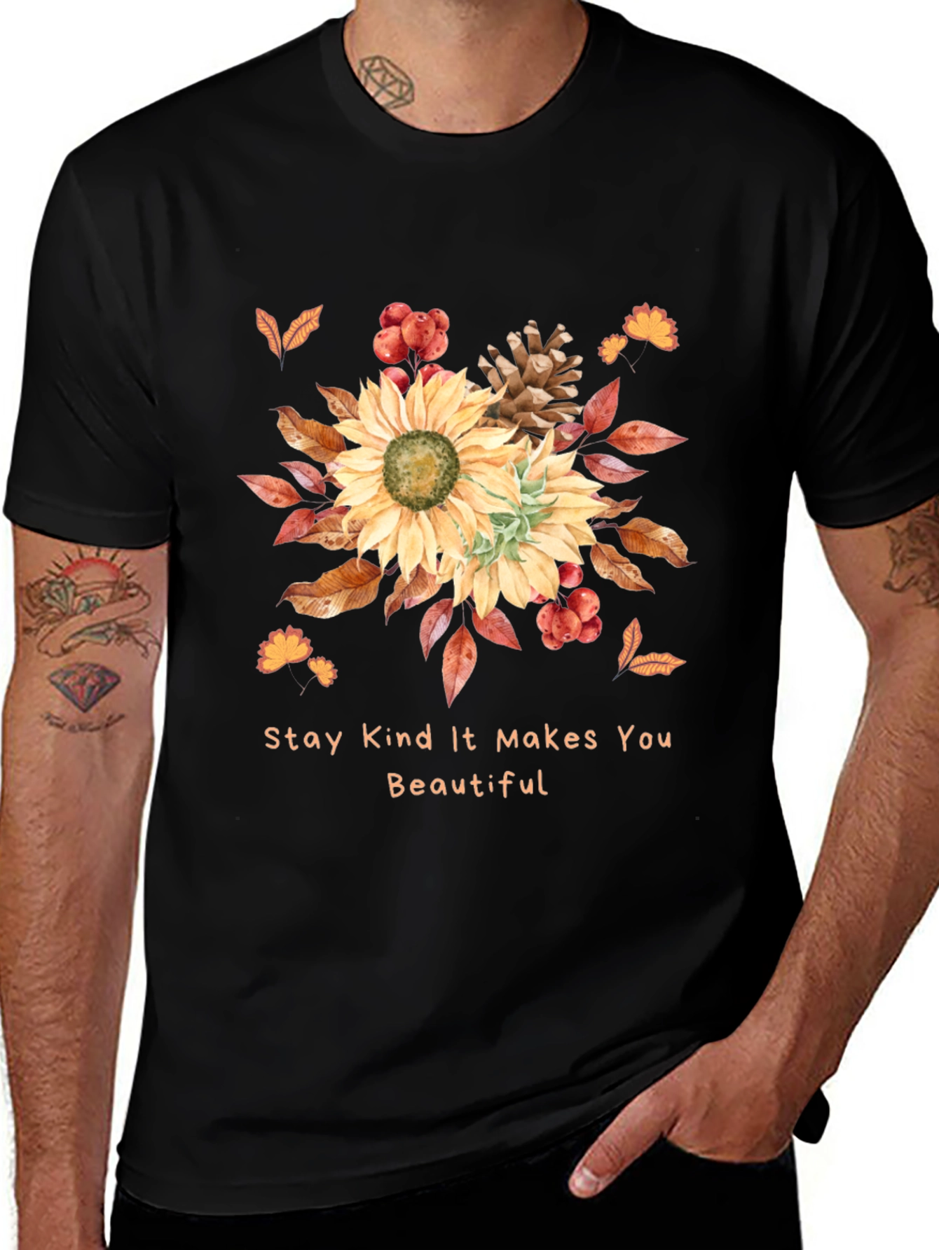 Kindness Sunflower Graphic Tee