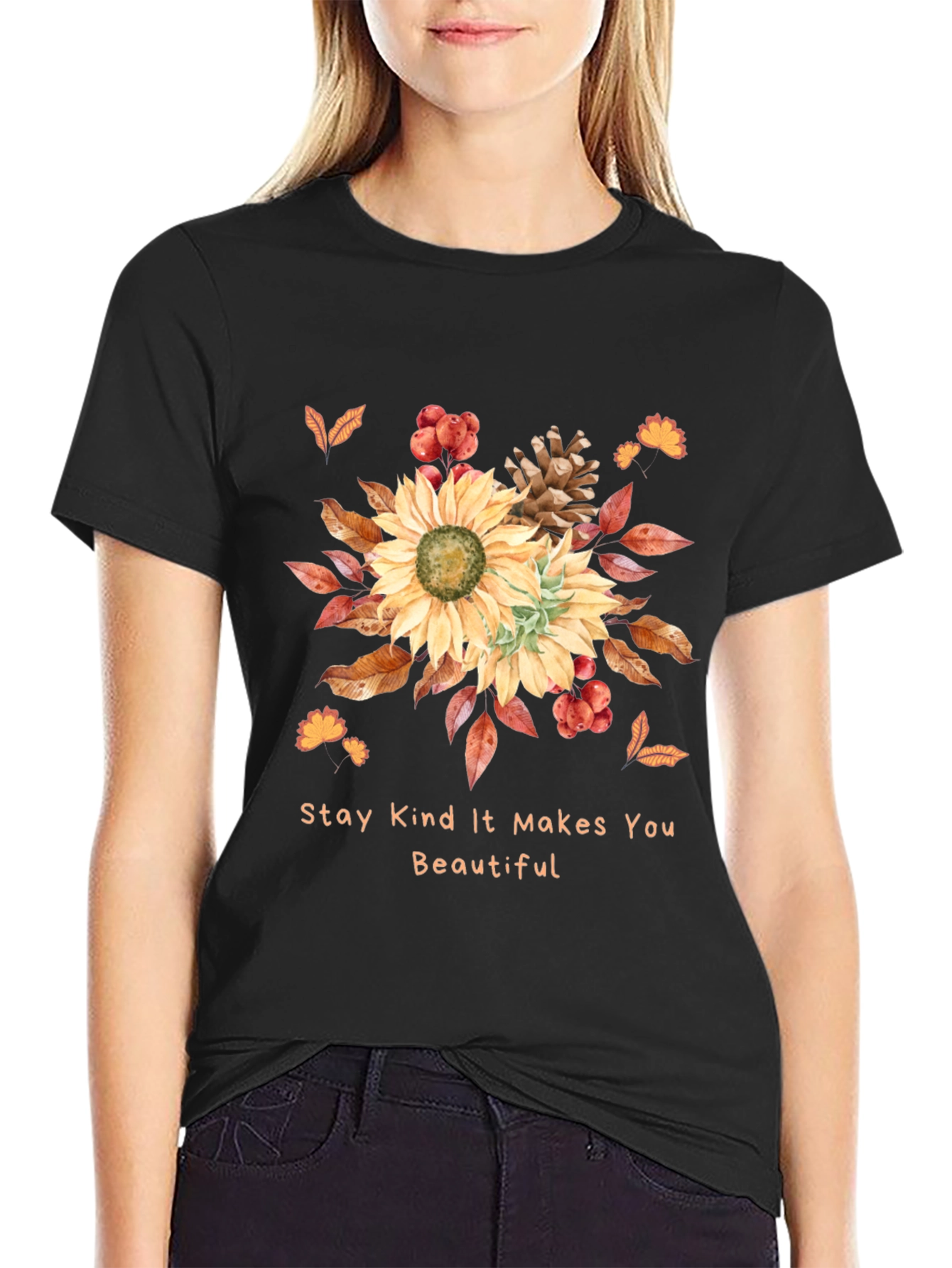Kindness Sunflower Graphic Tee