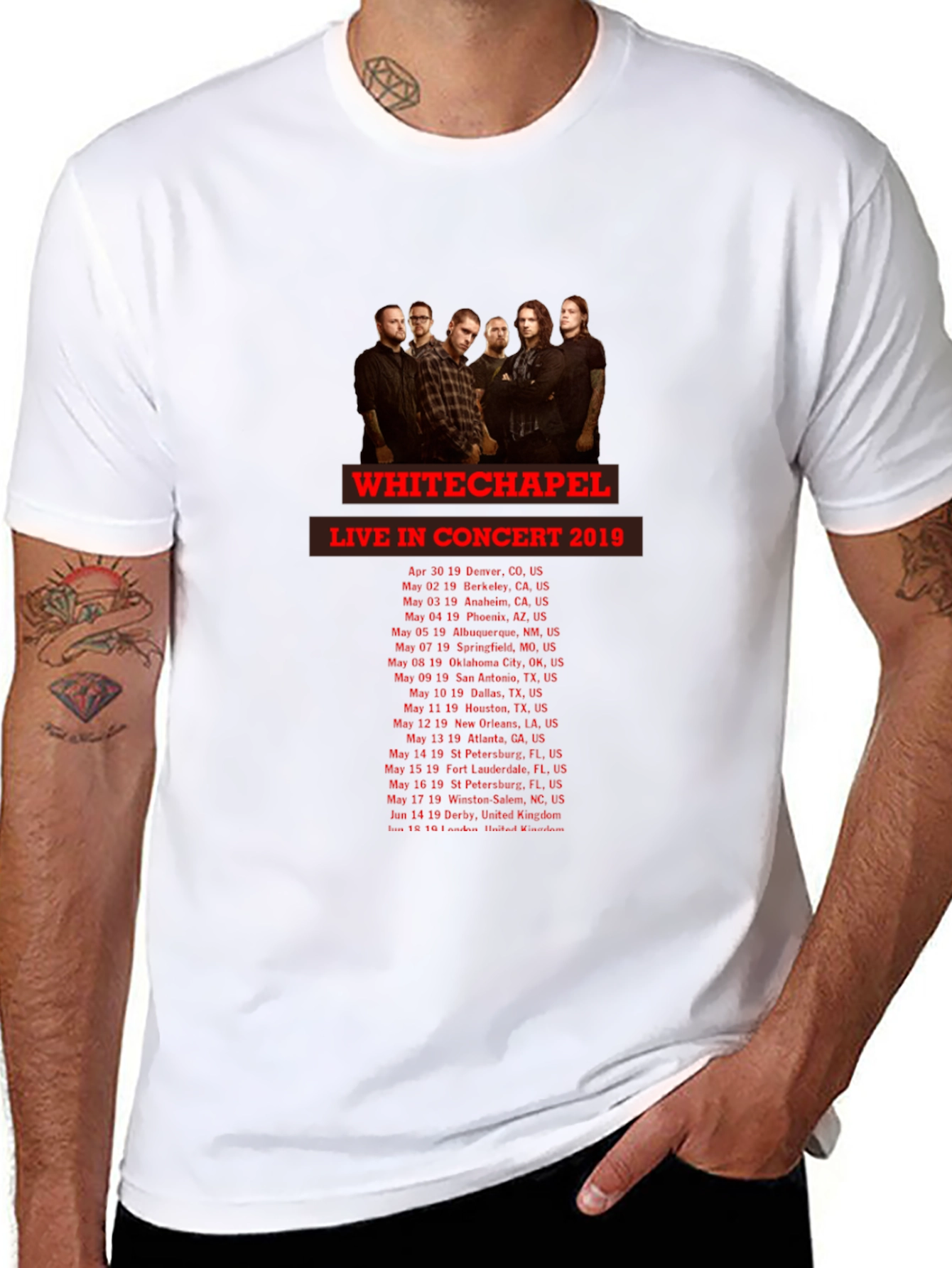 Whitechapel Concert Tour T-Shirt