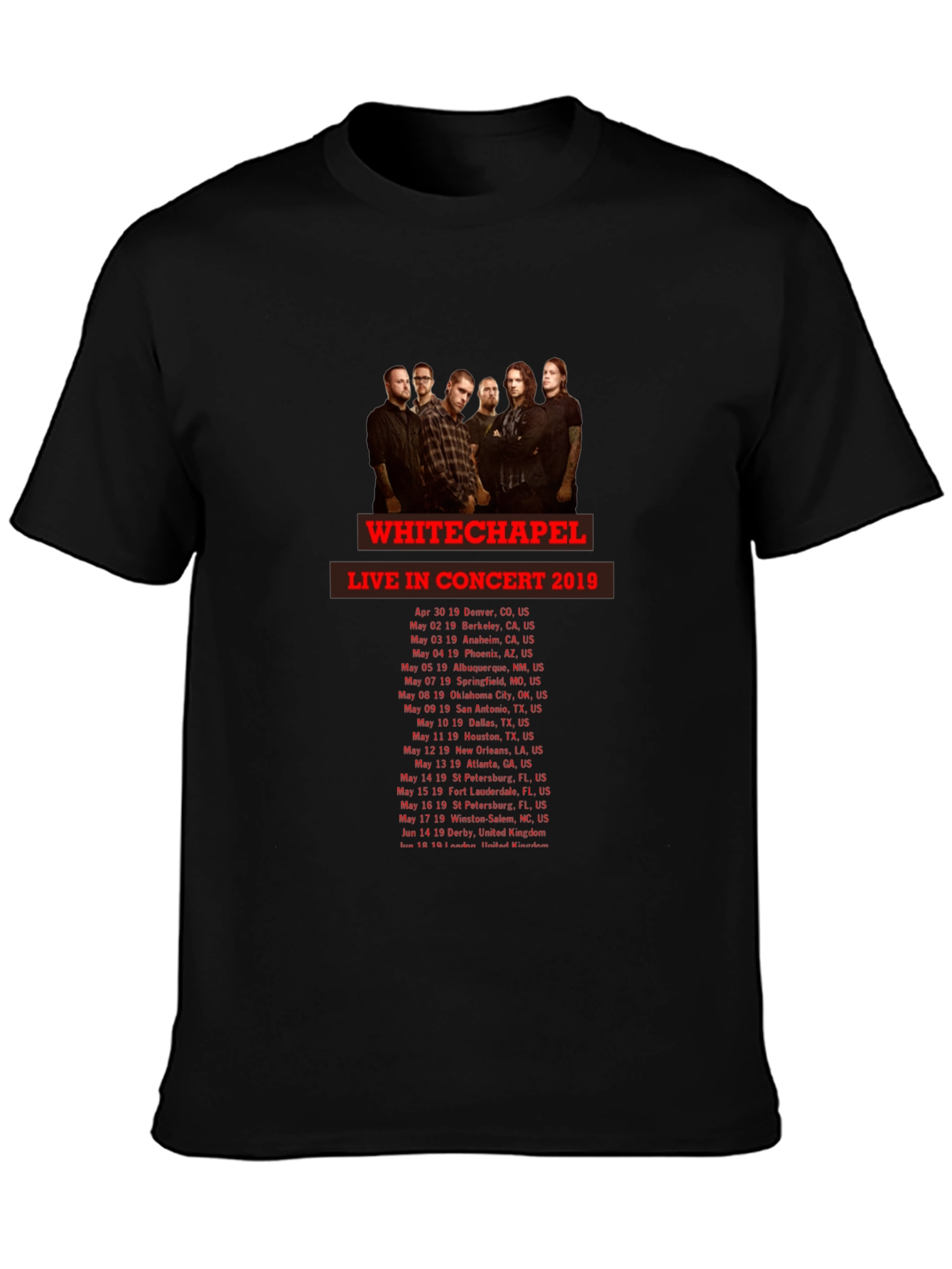 Whitechapel Concert Tour T-Shirt