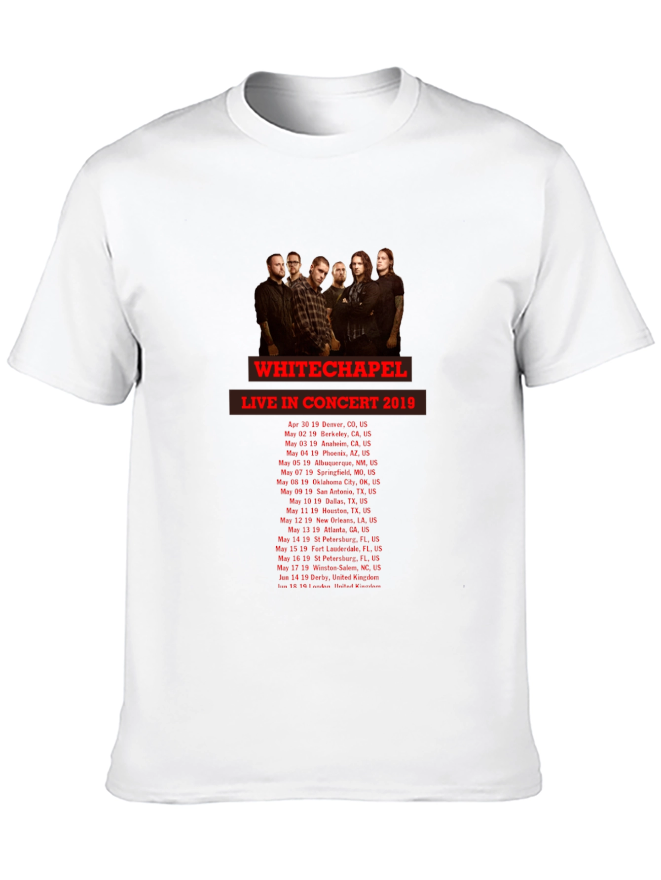 Whitechapel Concert Tour T-Shirt