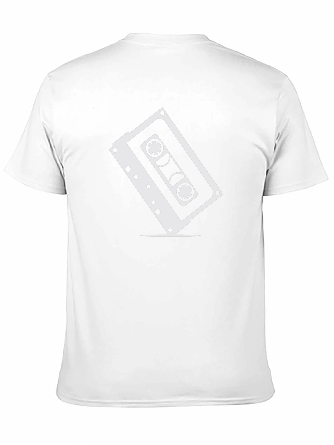 Retro Cassette Tape Graphic Tee - Classic Black Shirt