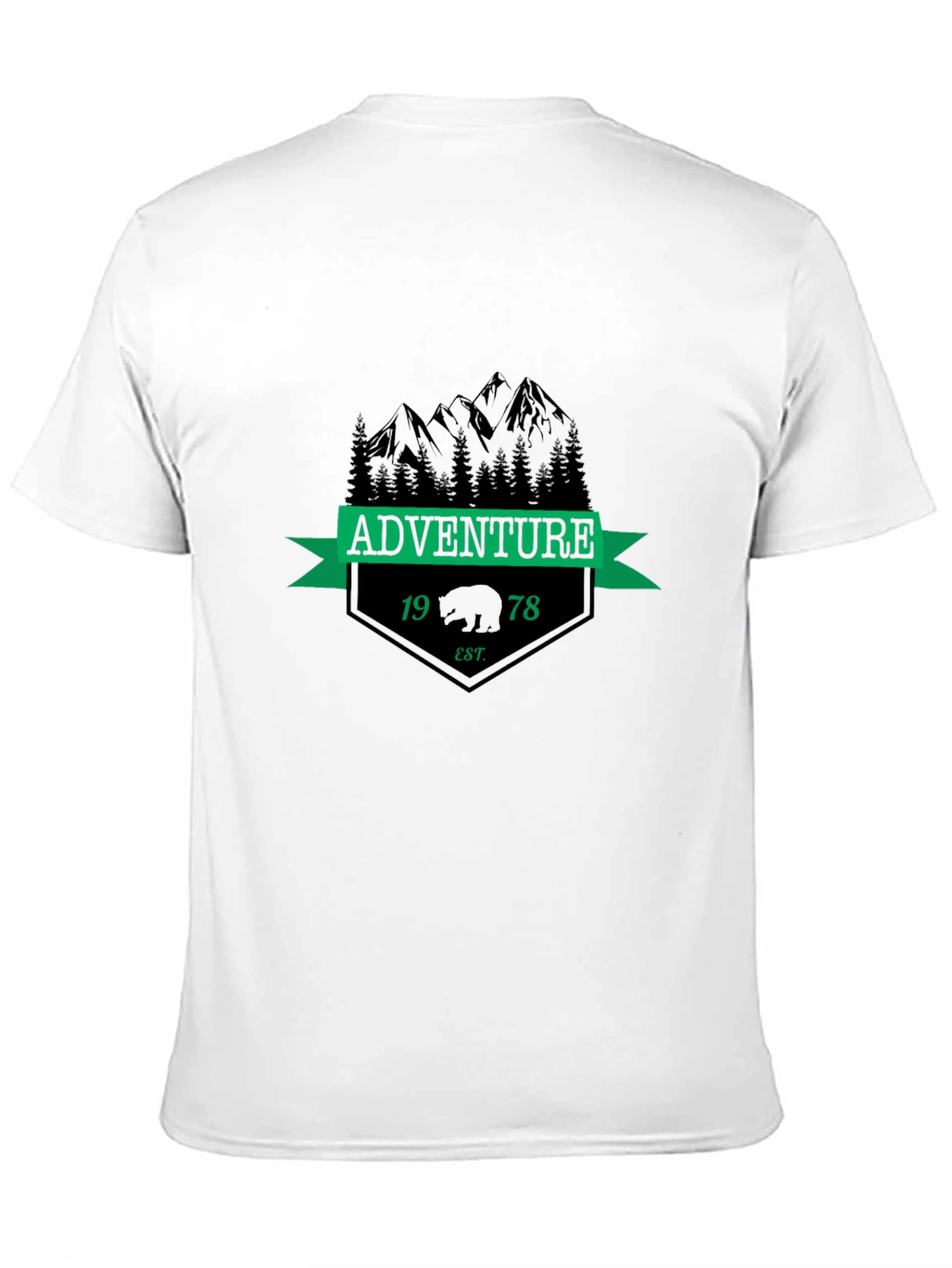 Adventure Bear Graphic Tee - Black
