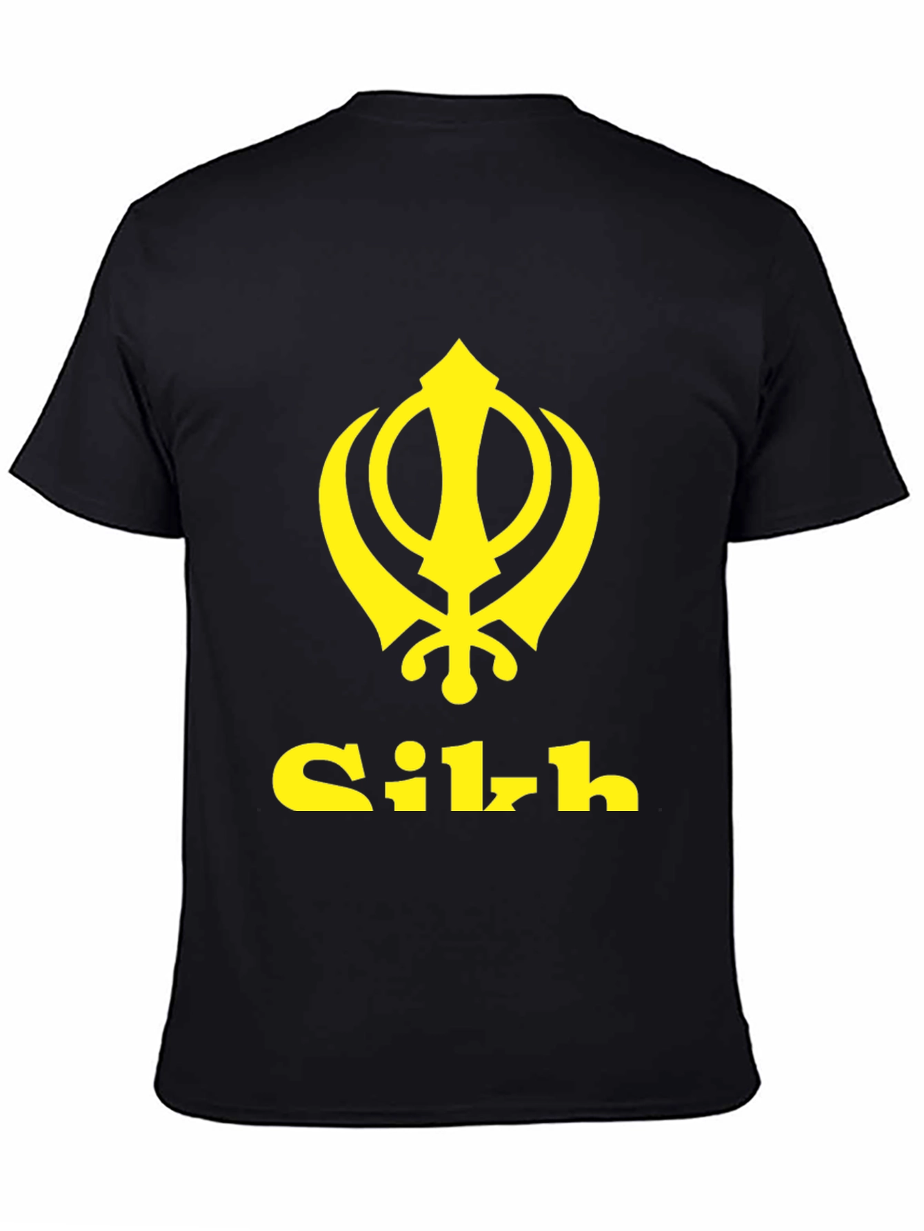 Sikh Khanda Symbol Black T-Shirt