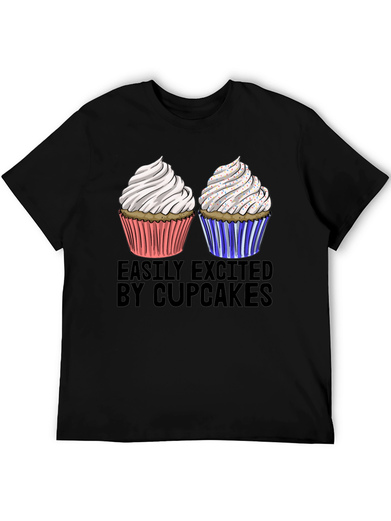 Easily Excited by Cupcakes Graphic Tee