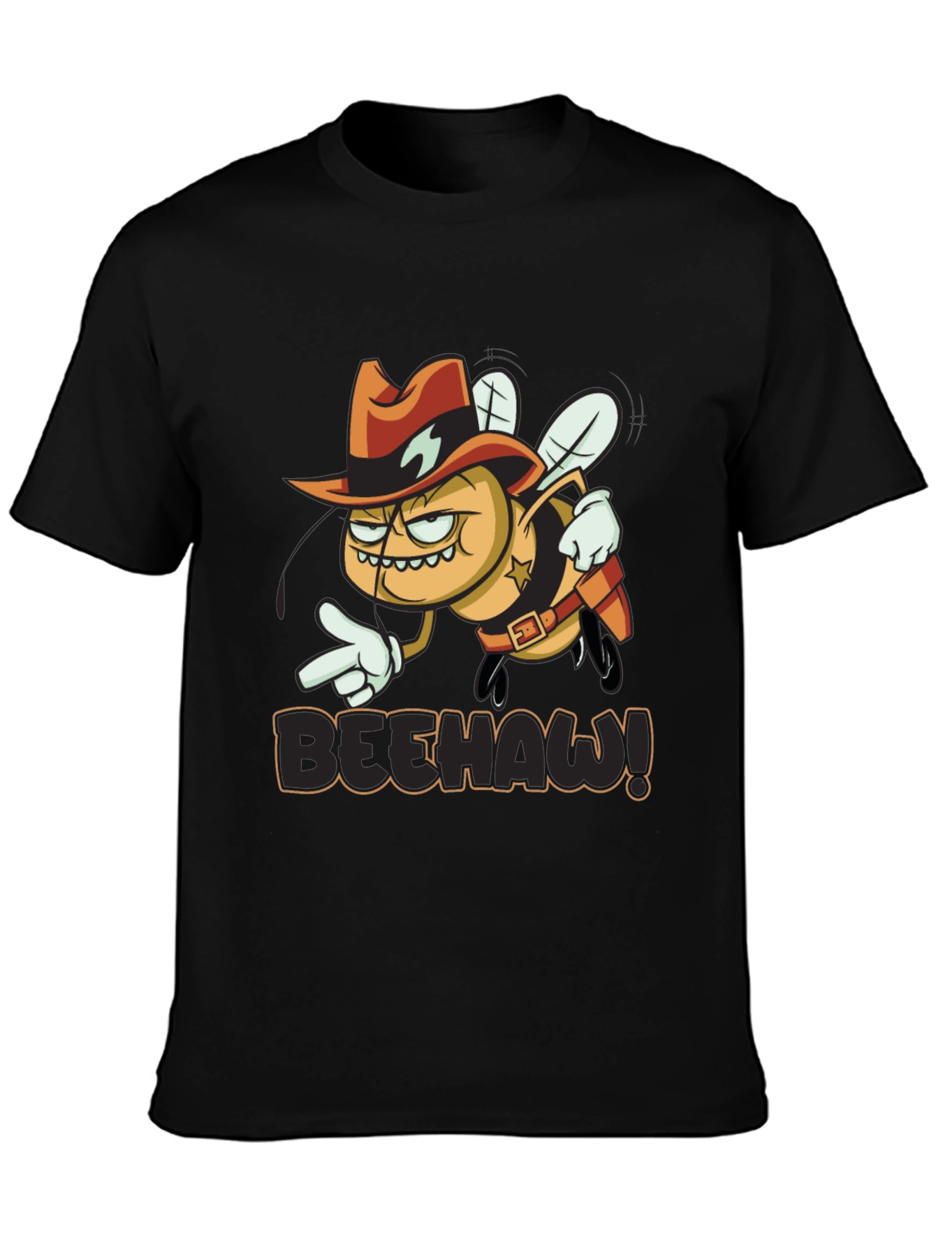 Beehaw Graphic T-Shirt - Western Sheriff Bee Design