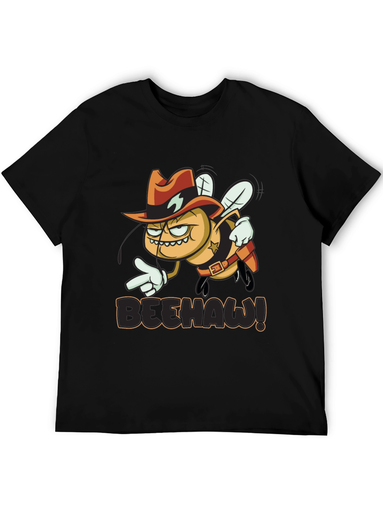 Beehaw Graphic T-Shirt - Western Sheriff Bee Design