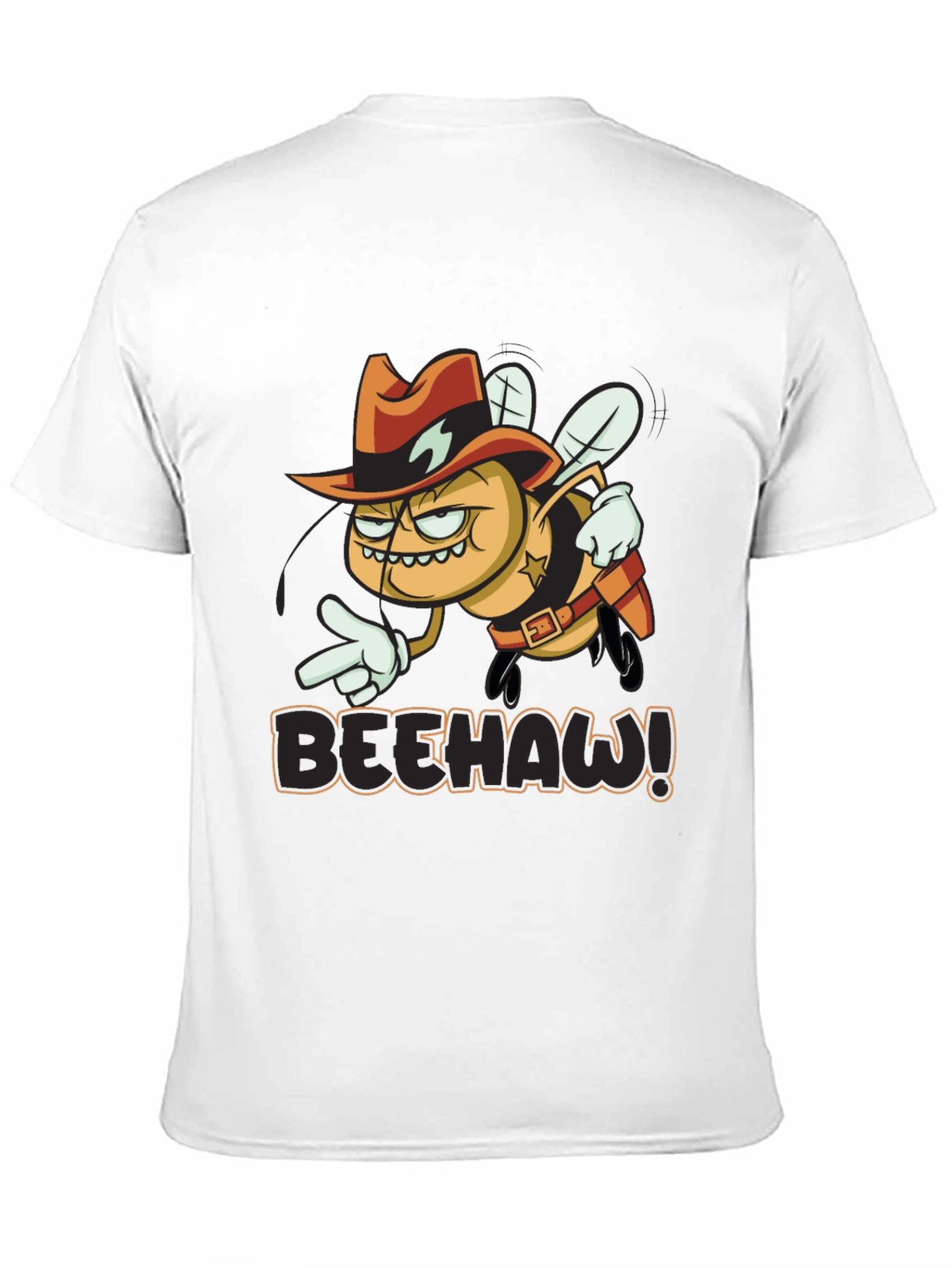 Beehaw Graphic T-Shirt - Western Sheriff Bee Design