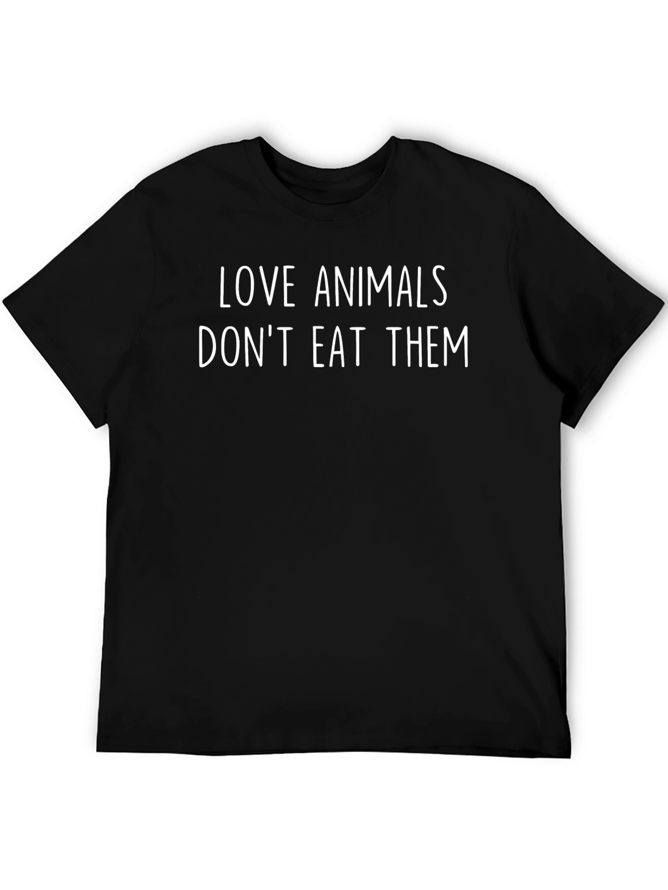 Vegan T-Shirt - Love Animals Dont Eat Them