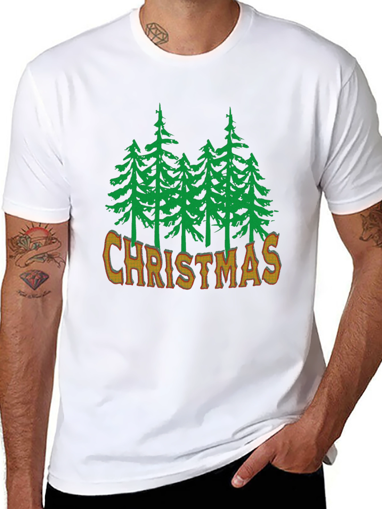 Christmas Pine Tree Graphic Tee