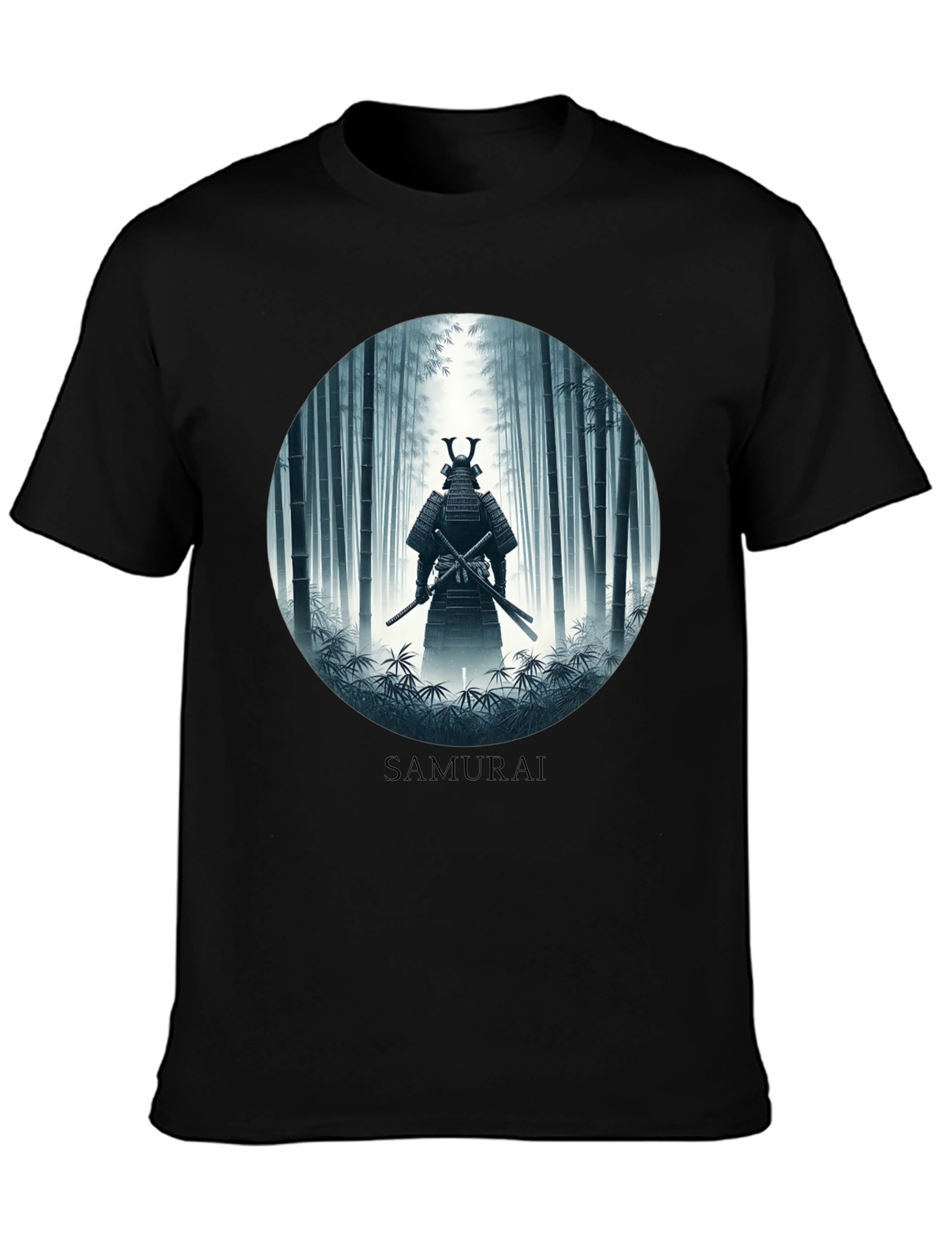 Samurai in Bamboo Forest T-Shirt