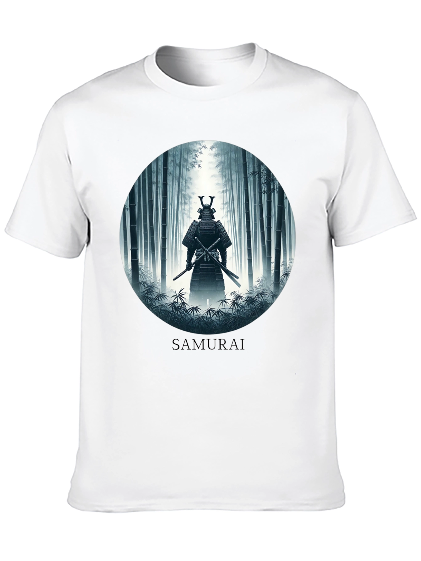 Samurai in Bamboo Forest T-Shirt
