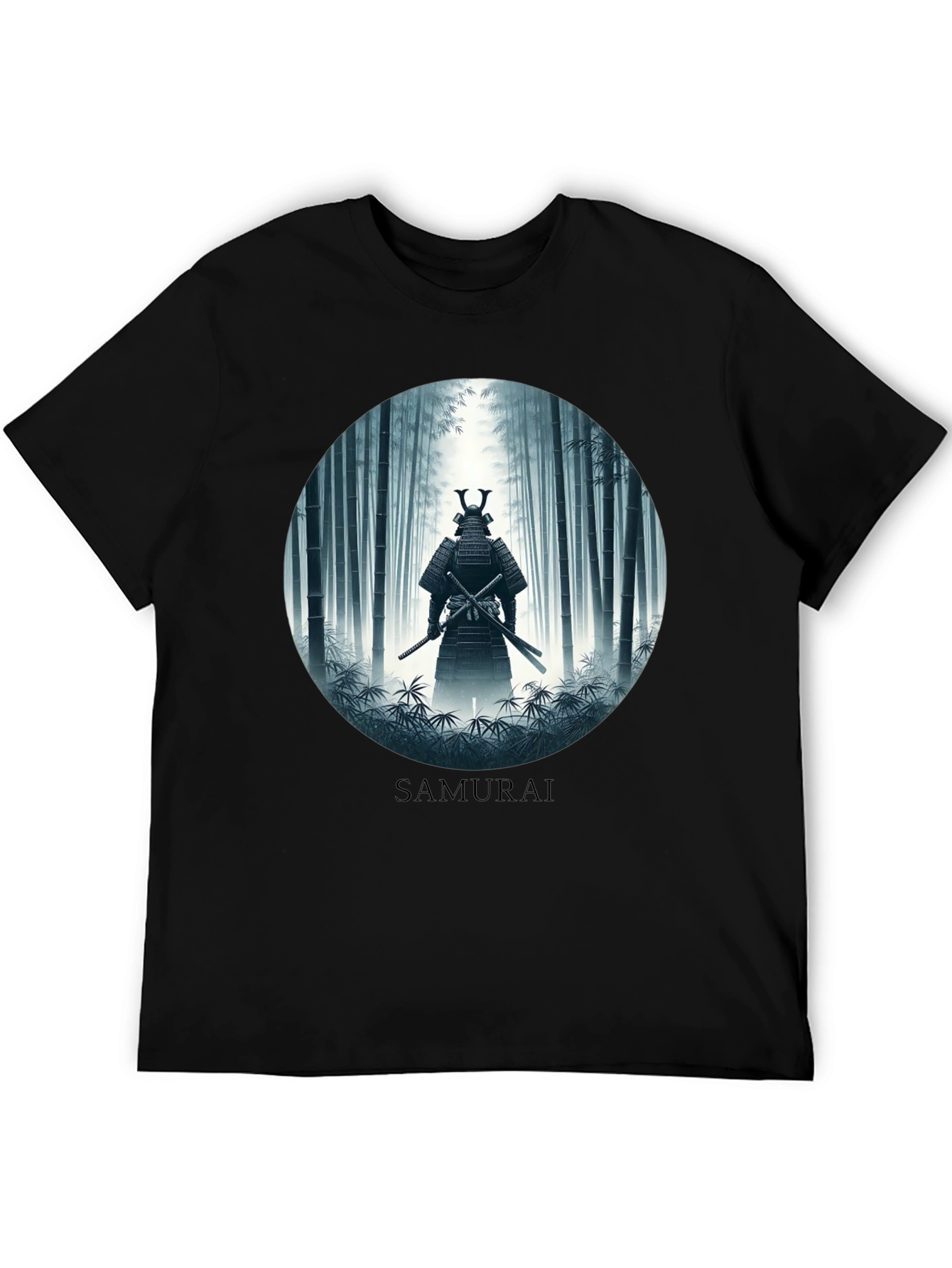 Samurai in Bamboo Forest T-Shirt
