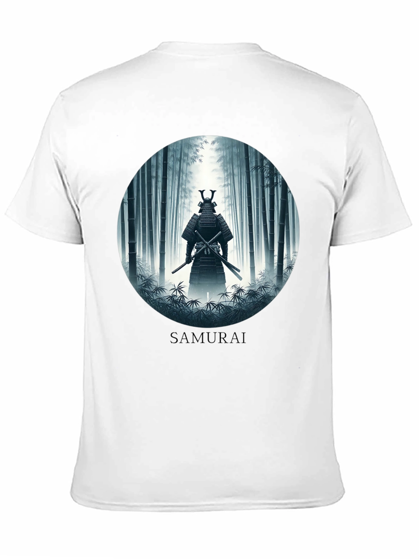 Samurai in Bamboo Forest T-Shirt