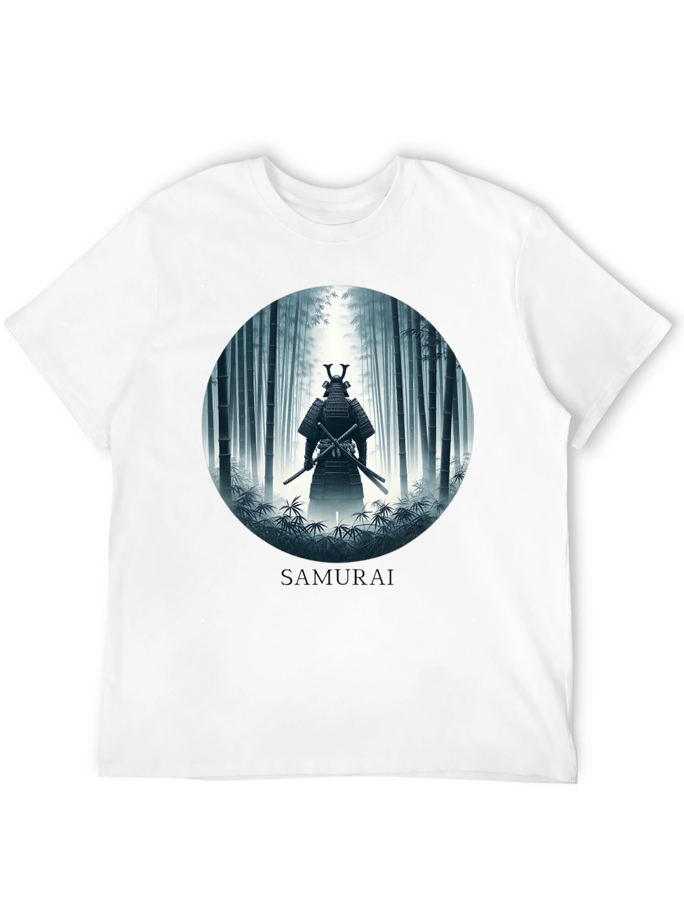 Samurai in Bamboo Forest T-Shirt