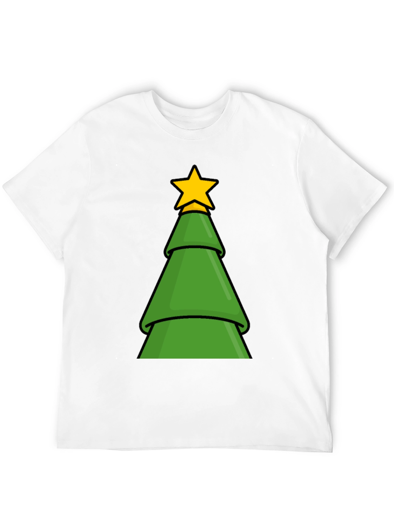 Festive Christmas Tree Graphic T-Shirt