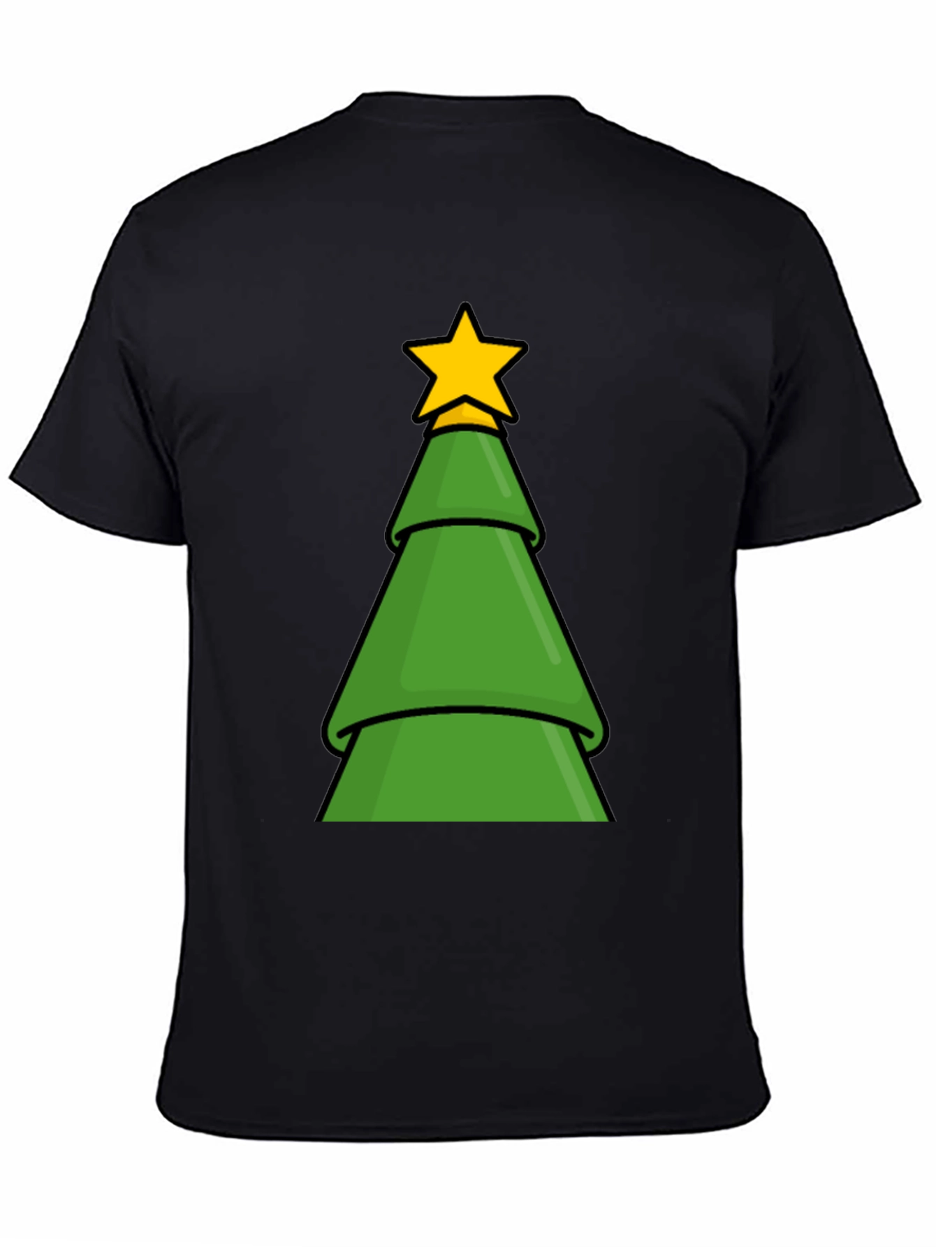 Festive Christmas Tree Graphic T-Shirt