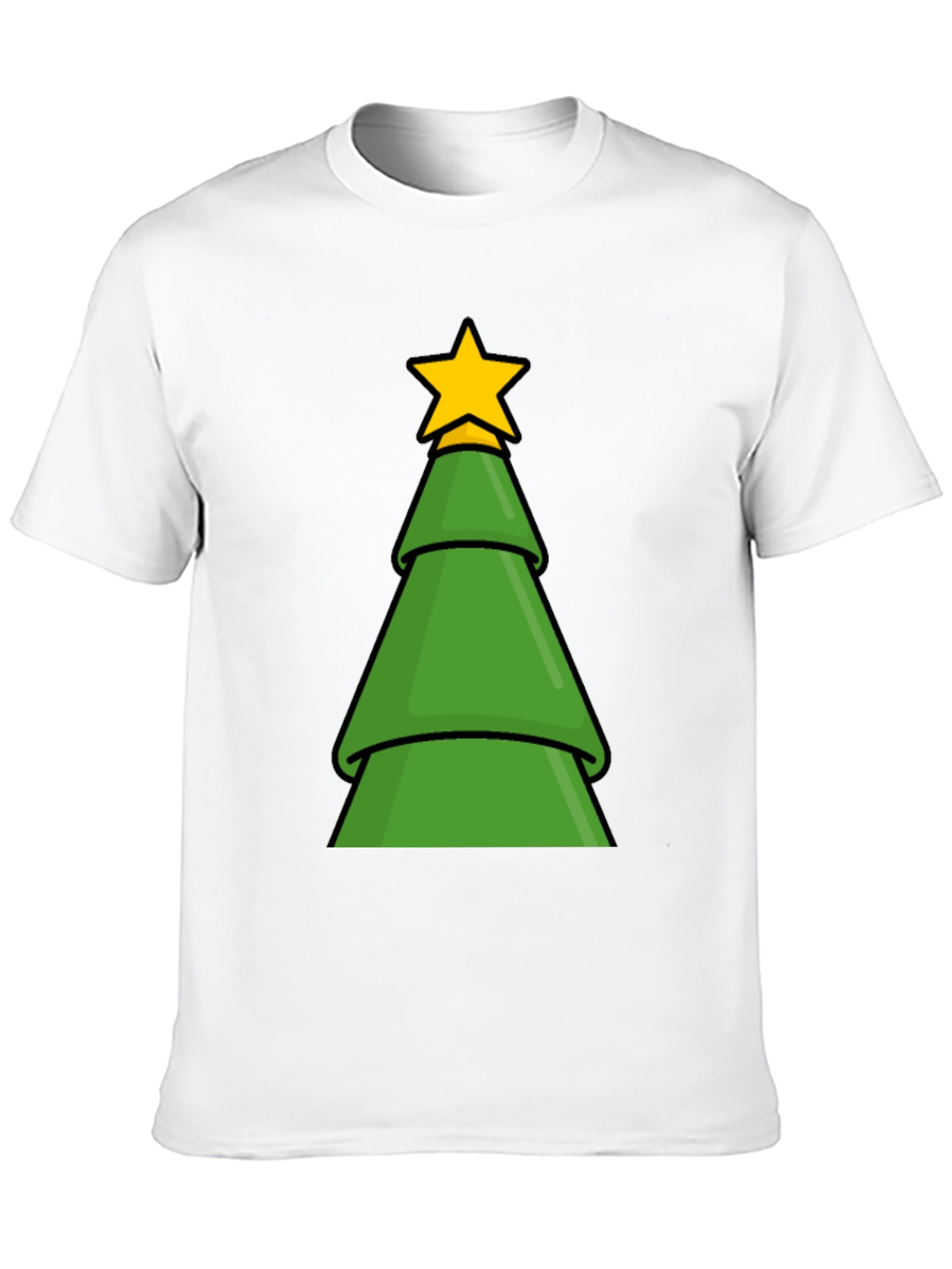 Festive Christmas Tree Graphic T-Shirt