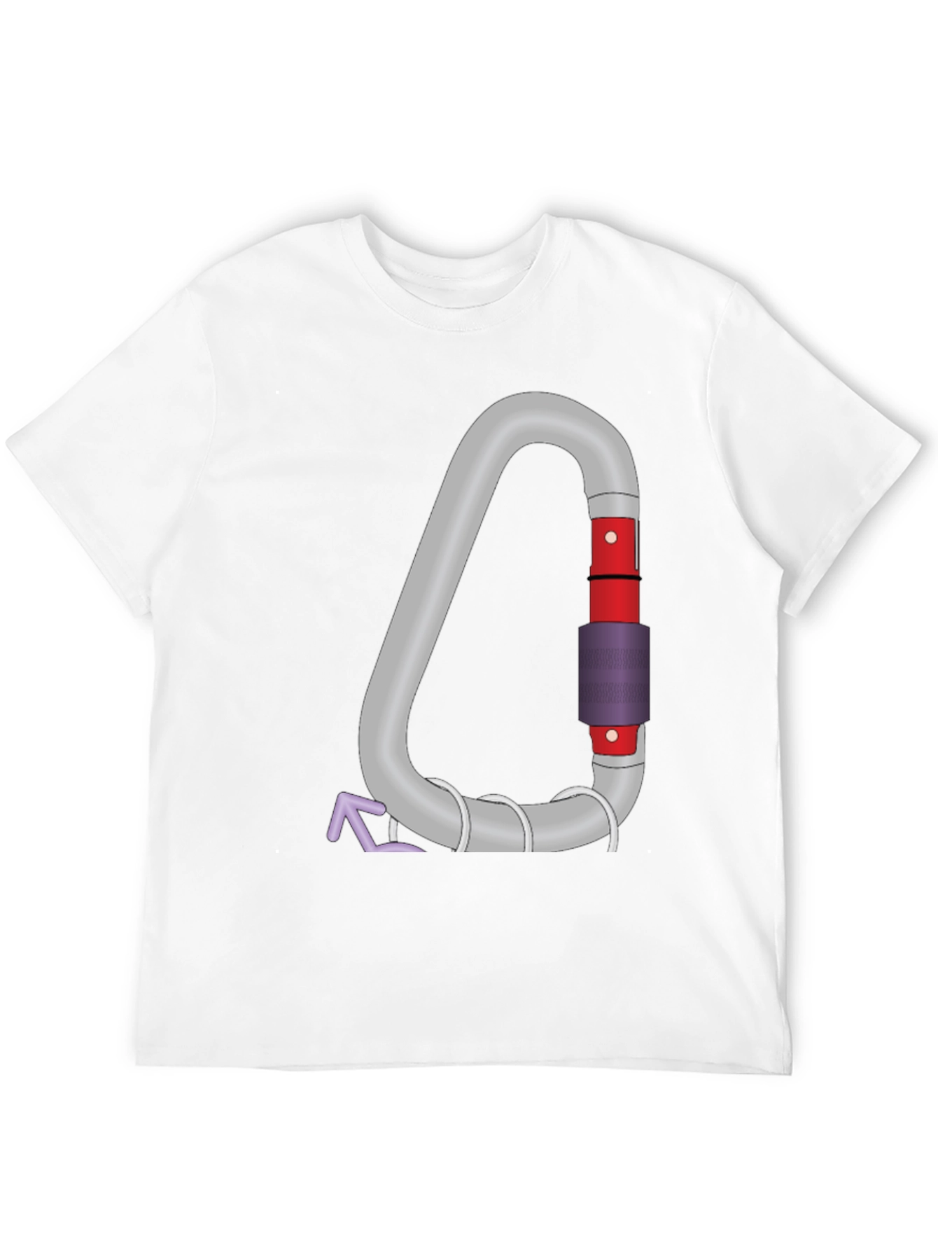 Climbing Carabiner Graphic Tee - Black
