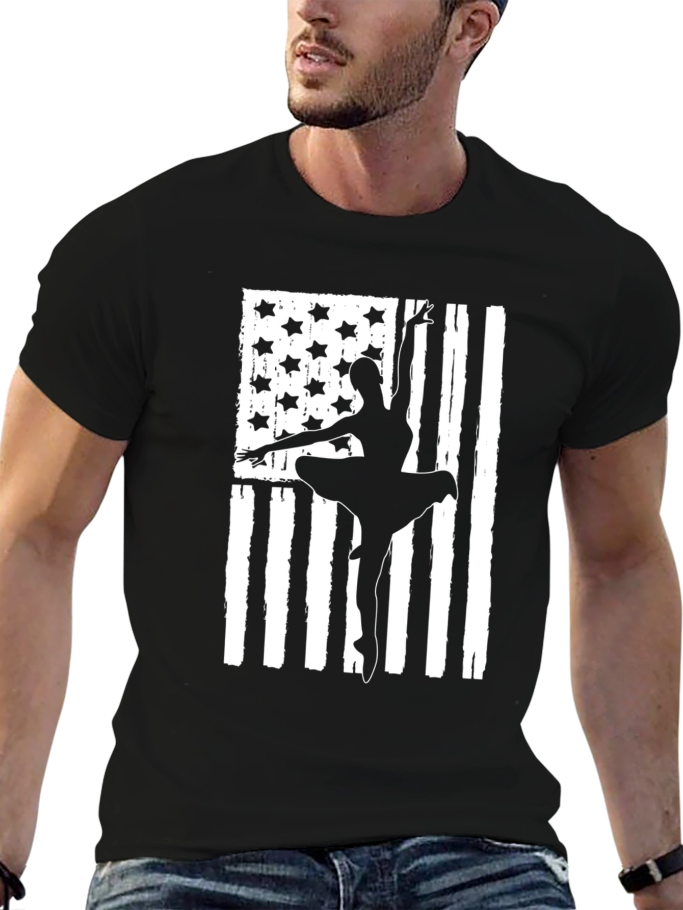 Ballet USA Flag T-Shirt - Dancer Patriotic Tee