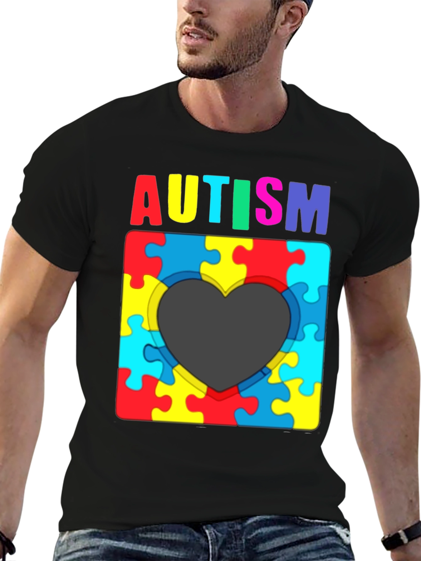 Autism Awareness Puzzle Heart T-Shirt