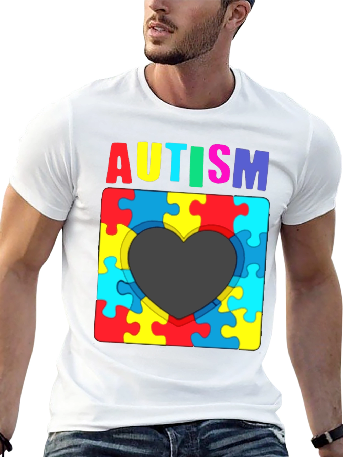 Autism Awareness Puzzle Heart T-Shirt