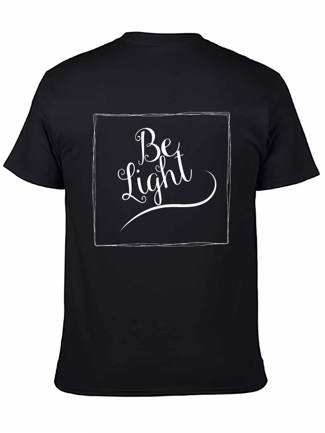Be Light Graphic Tee - Stylish Black Cotton T-Shirt