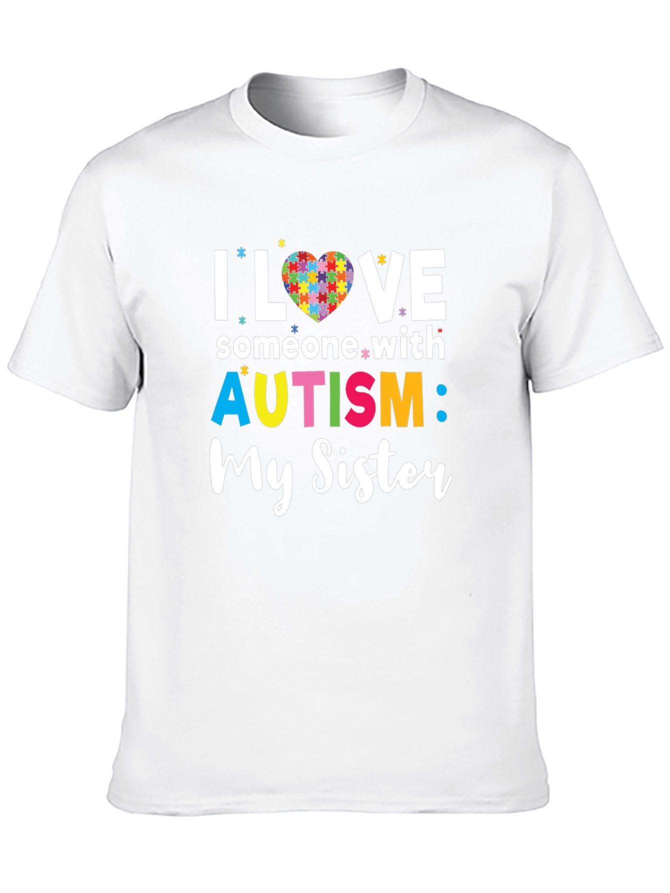 Autism Awareness I Love My Sister T-Shirt