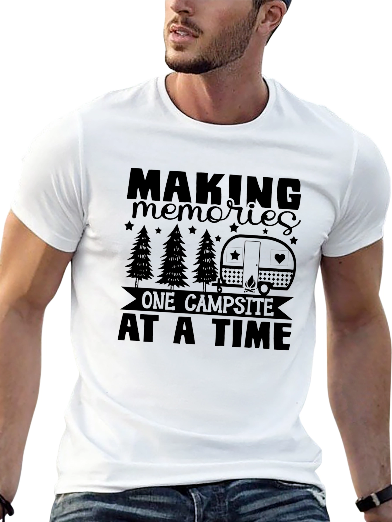 Camping Memories Black Graphic Tee