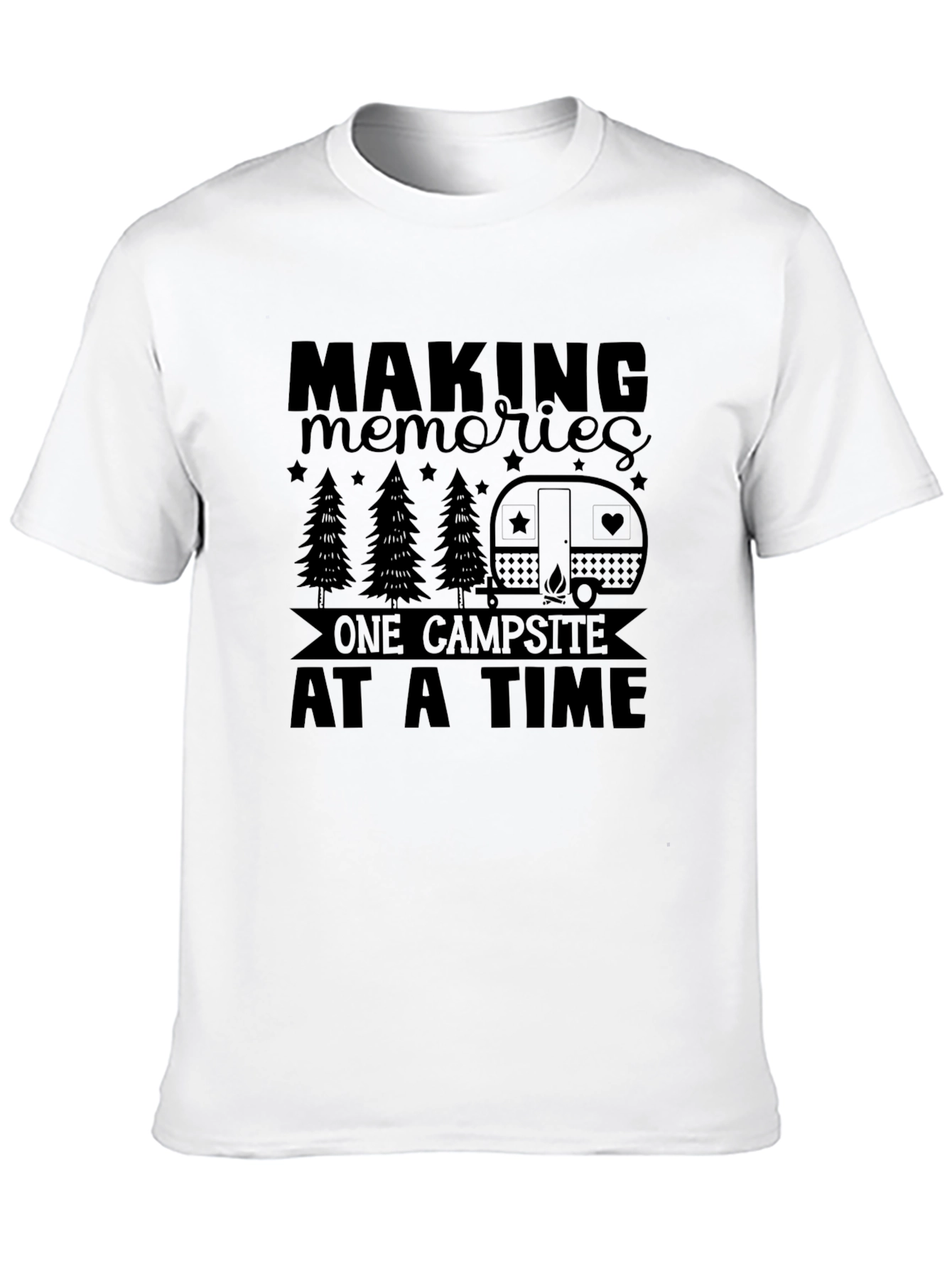 Camping Memories Black Graphic Tee