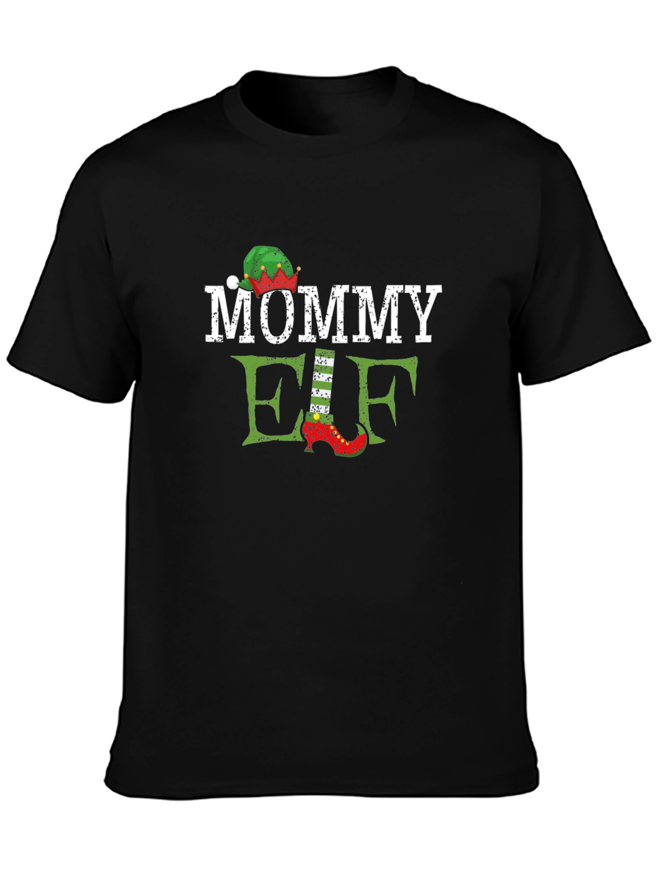 Mommy Elf Christmas Holiday T-Shirt