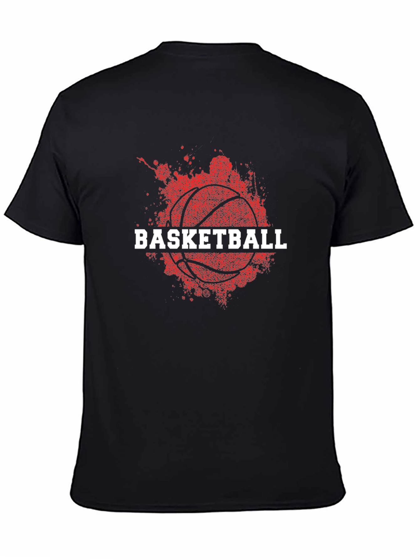 Basketball Graphic Tee - Sporty Black T-Shirt