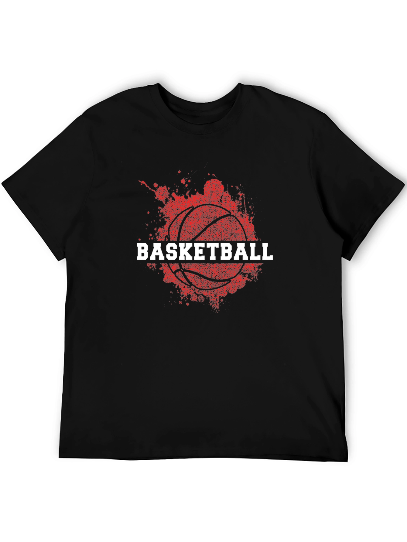 Basketball Graphic Tee - Sporty Black T-Shirt