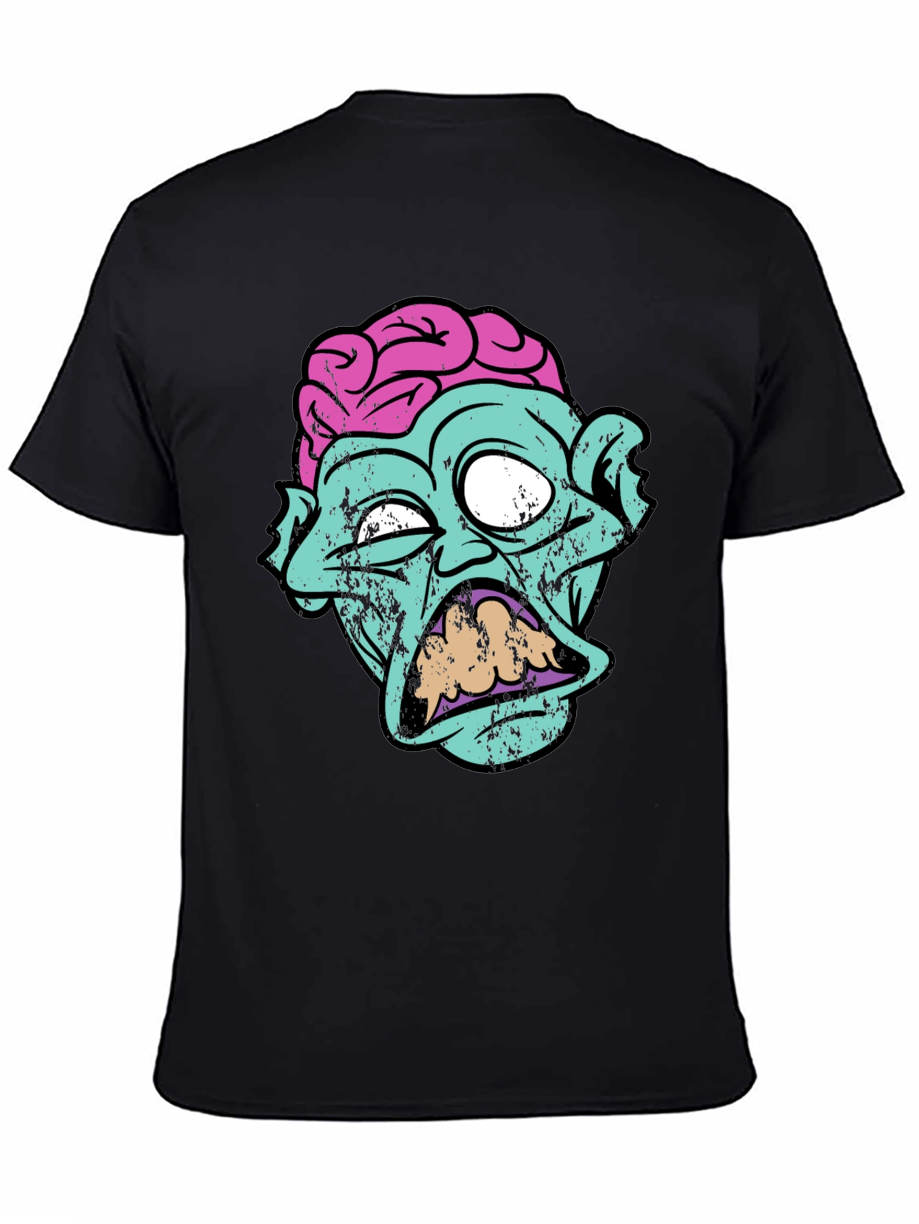 Zombie Brain Graphic Tee - Creepy Cool T-Shirt
